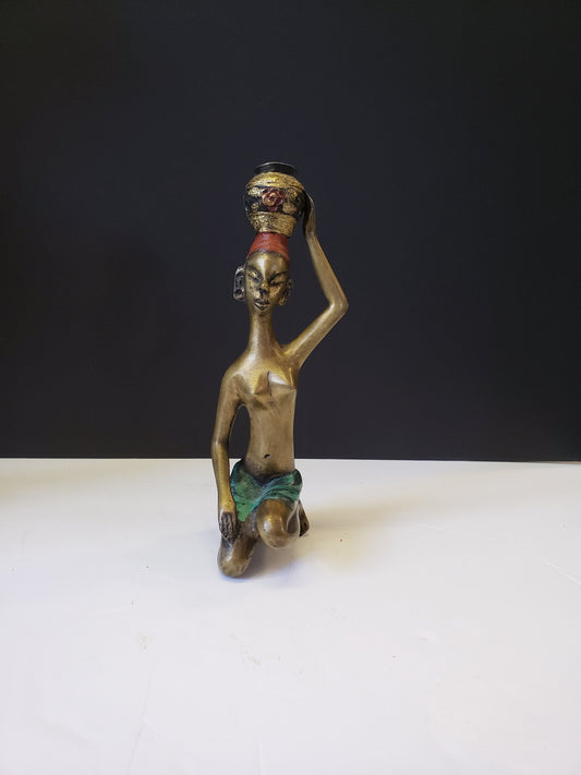 African Bronze Water Carrier