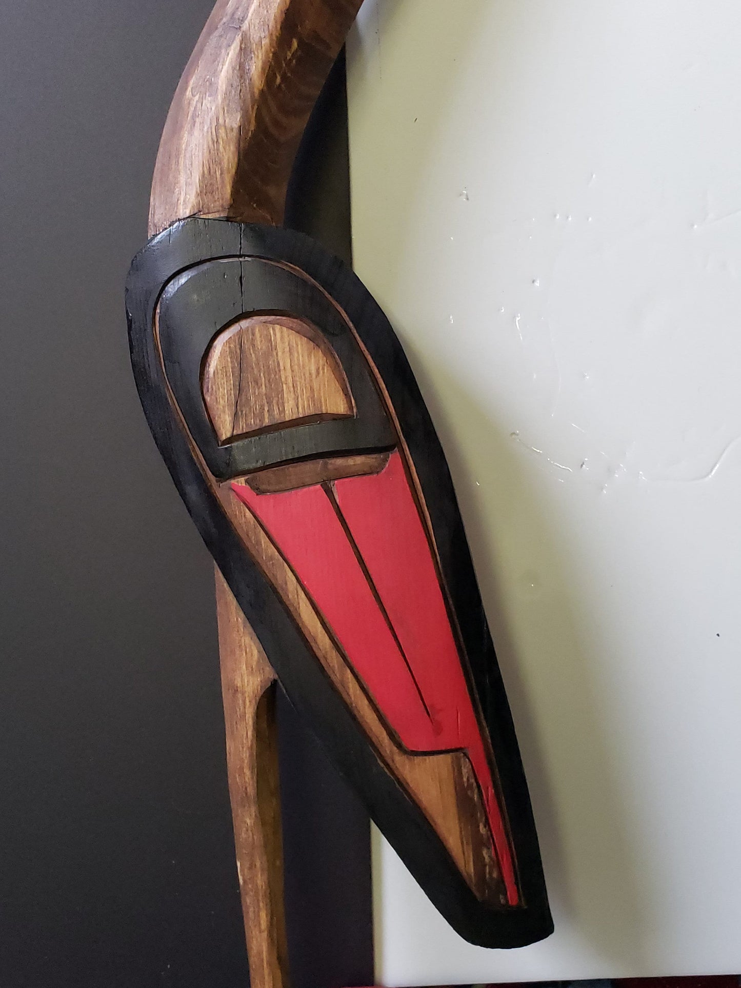 Heron/Salmon Carving, Heiltsuk First nations Wood Carver Carving West Coat First Nations Indigenous Art FREE SHIPPING