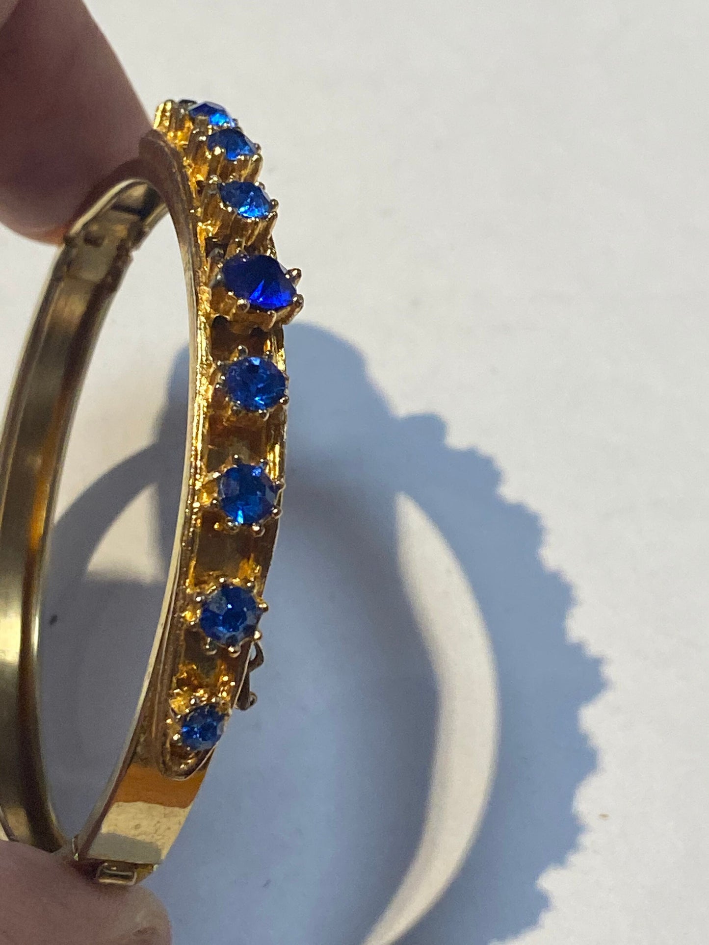 Faux sapphire bracelet