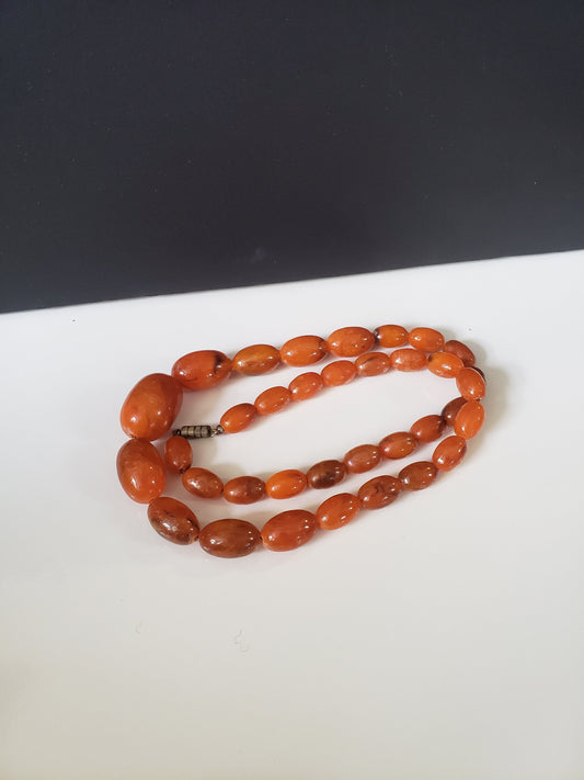 Vintage Faux Amber Necklace