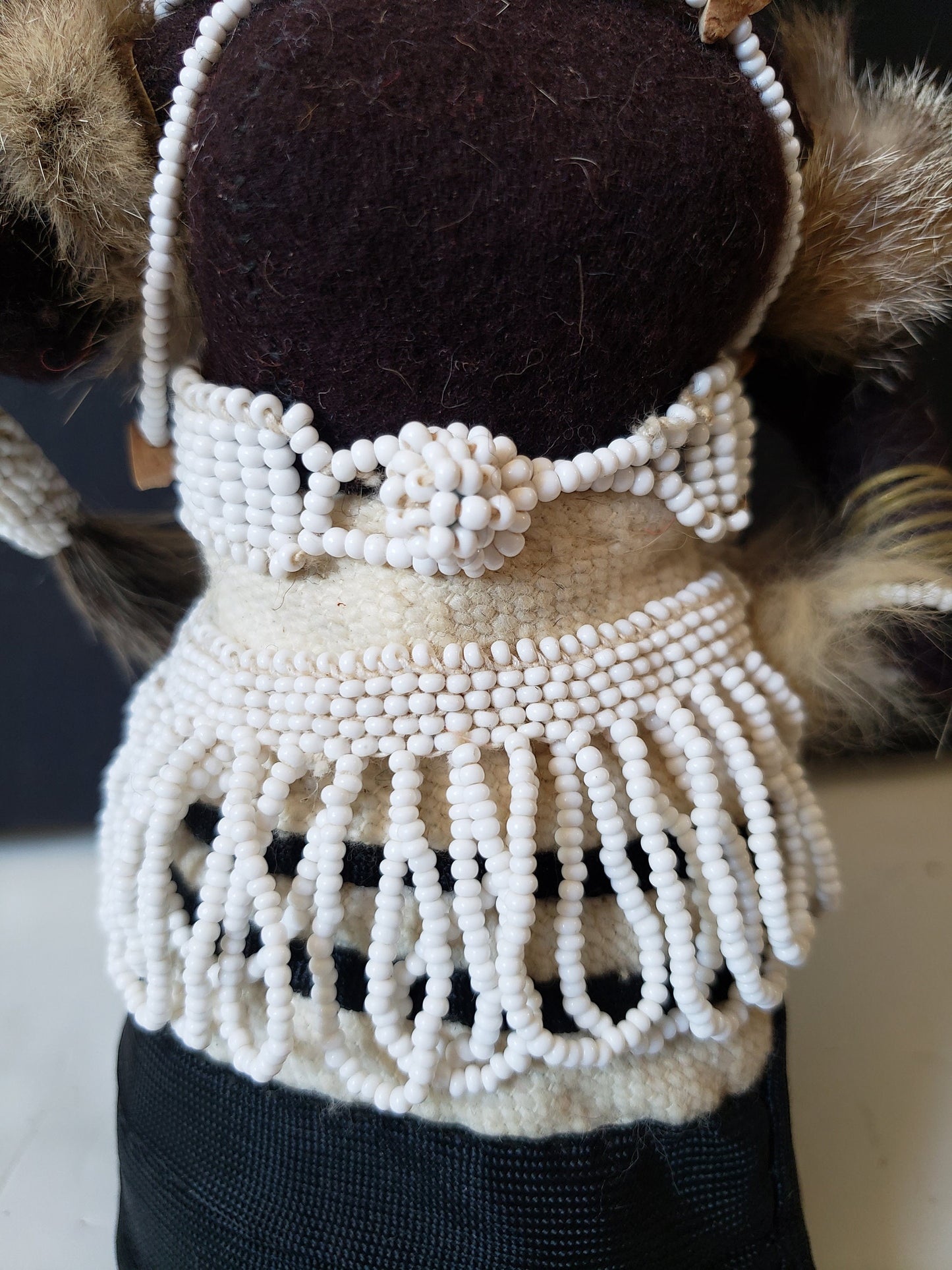 African Cloth Tribal Beaded Doll