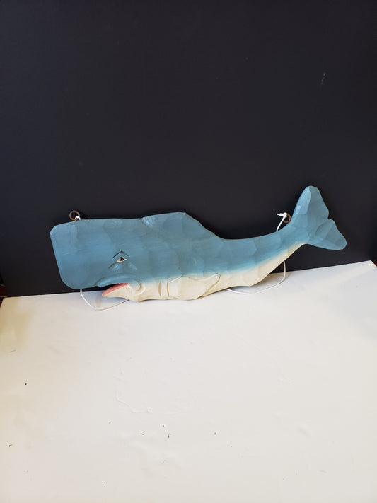 Antique Authentic Folk Art Carved Whale