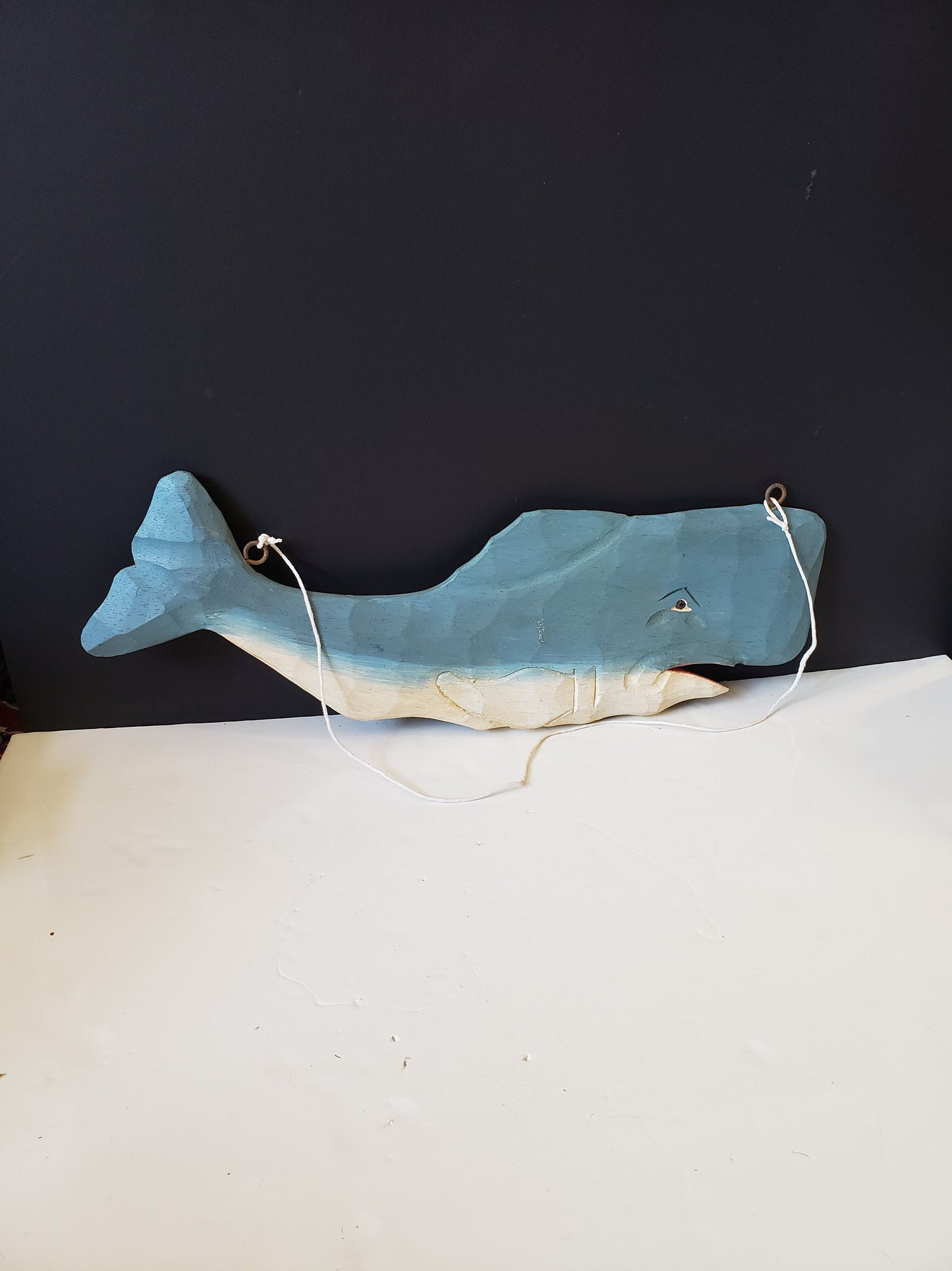 Antique Authentic Folk Art Carved Whale