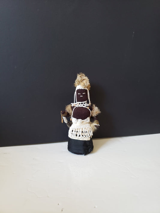 African Cloth Tribal Beaded Doll