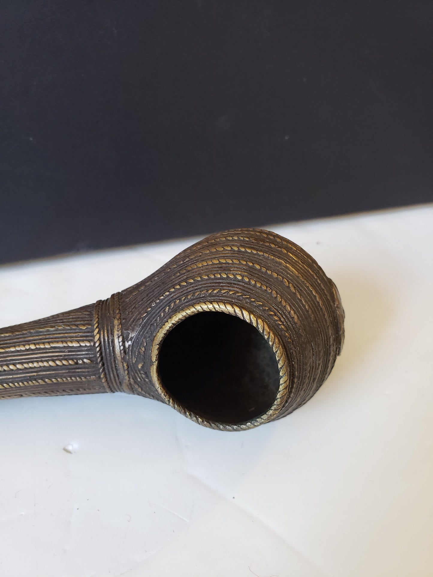 Vintage Naga Bronze Vessel/Pipe