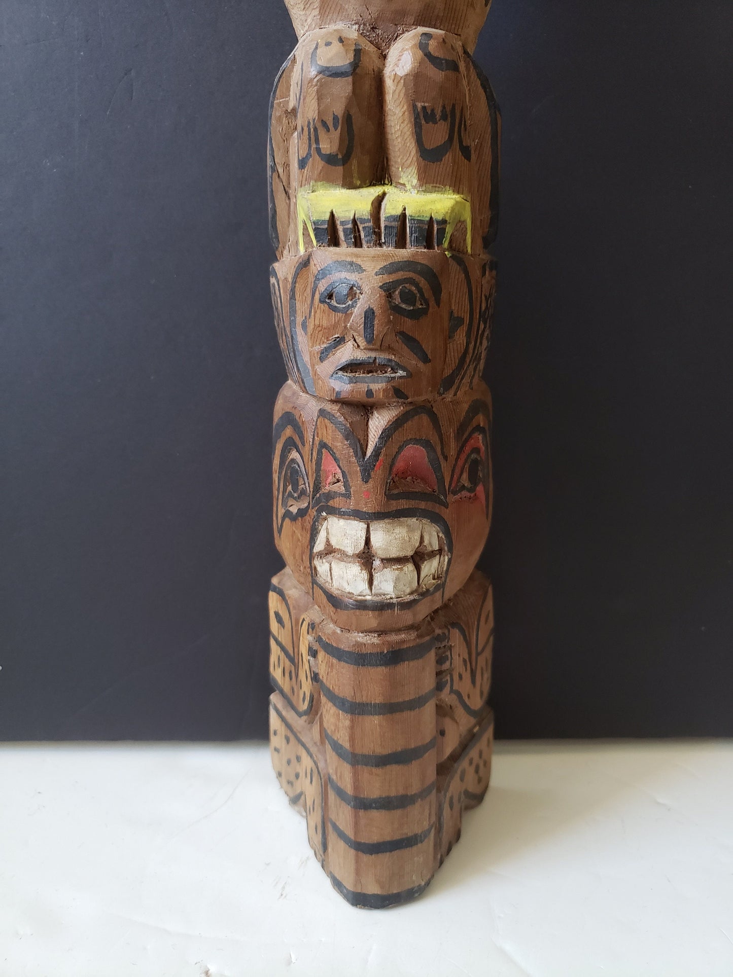 Vintage Canadian Folk Art Totem