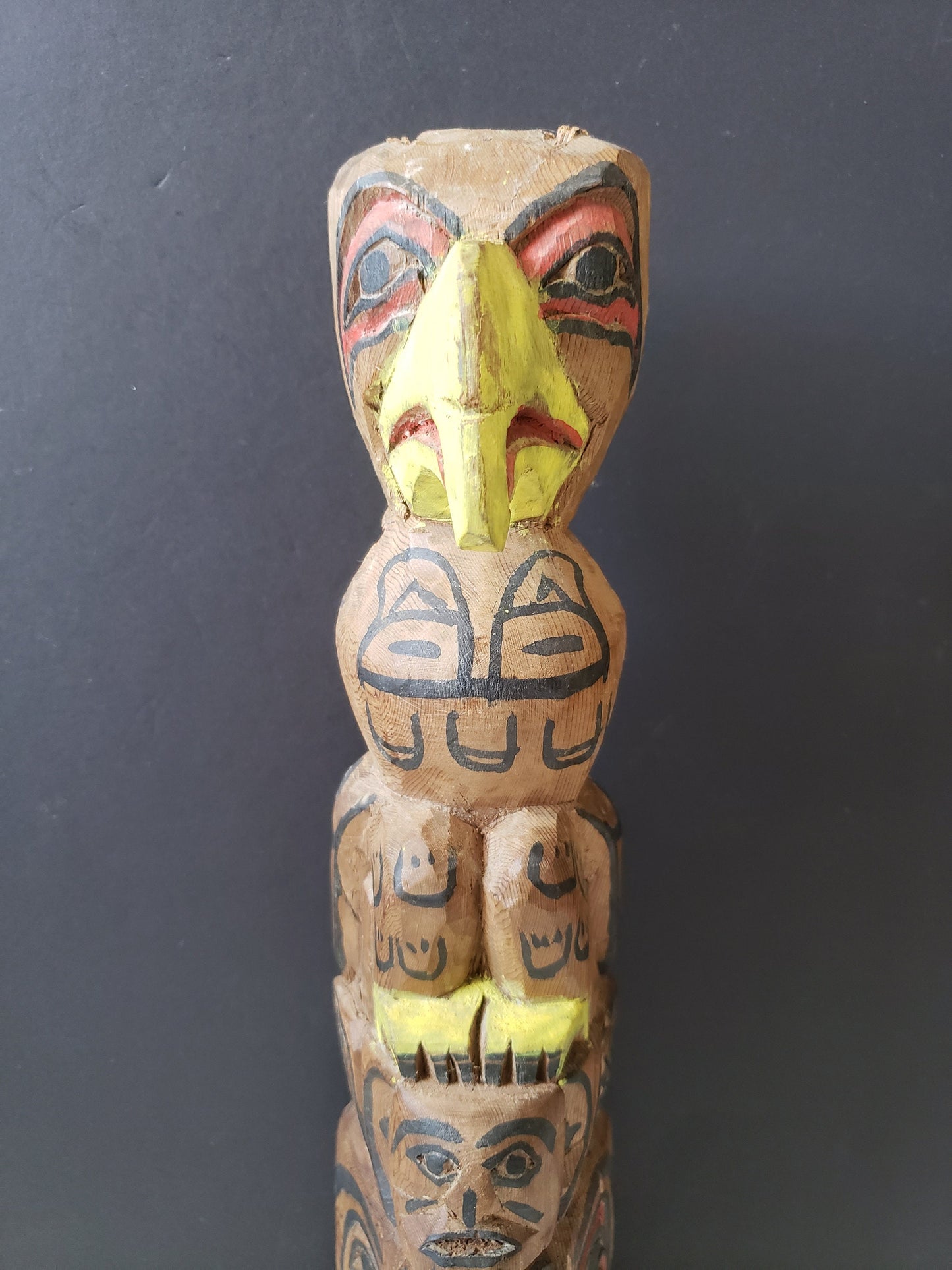 Vintage Canadian Folk Art Totem