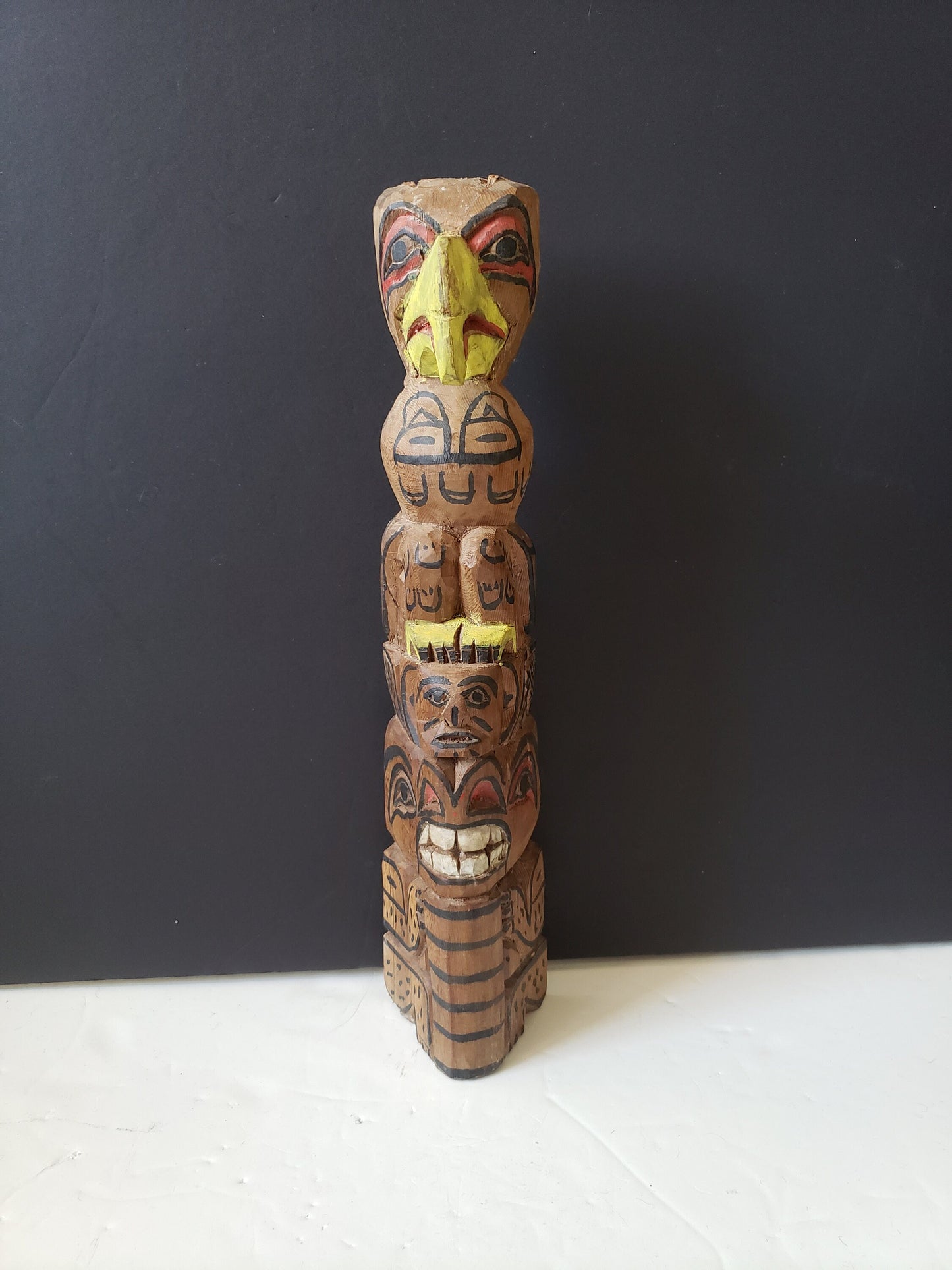 Vintage Canadian Folk Art Totem