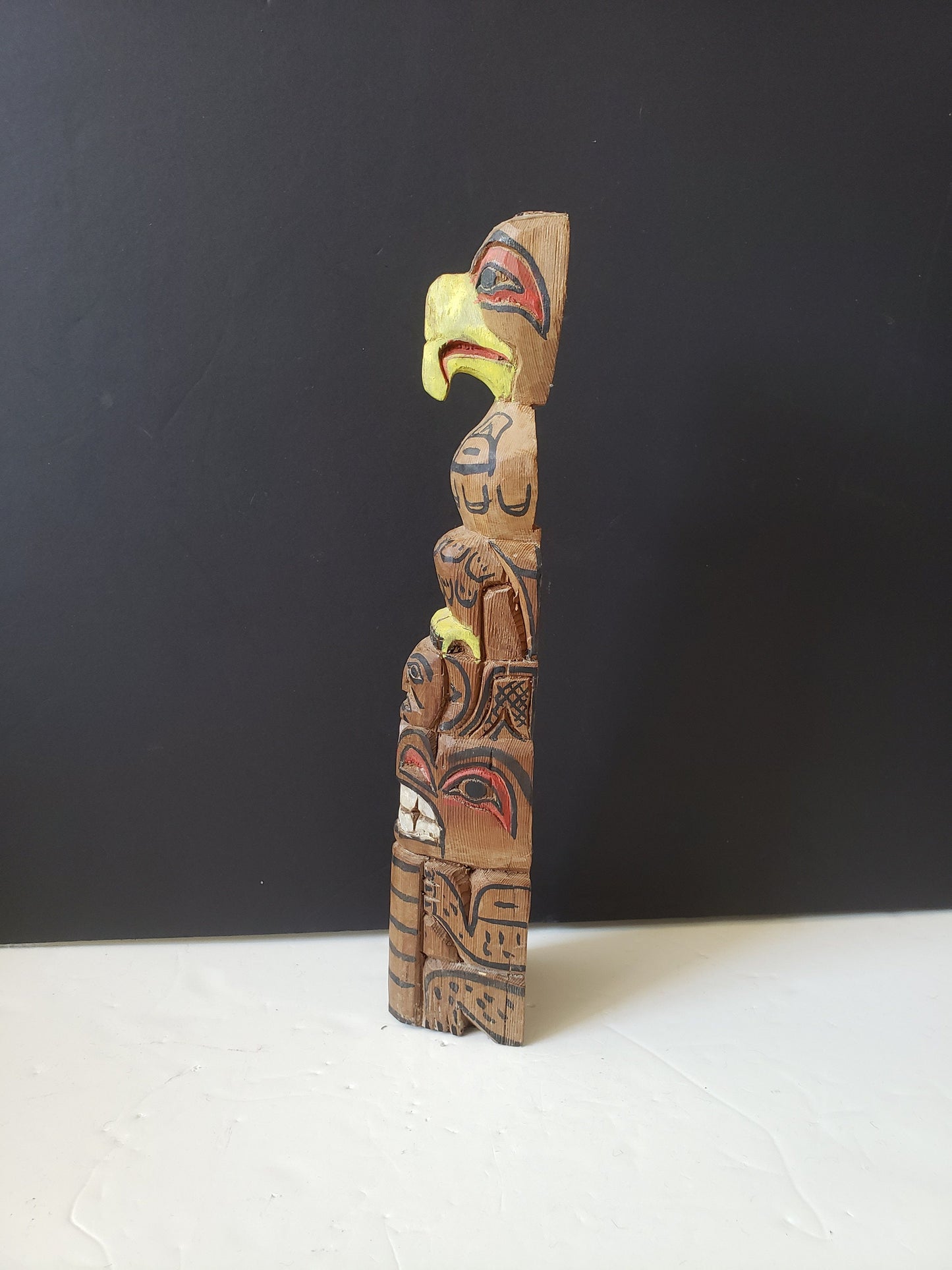 Vintage Canadian Folk Art Totem