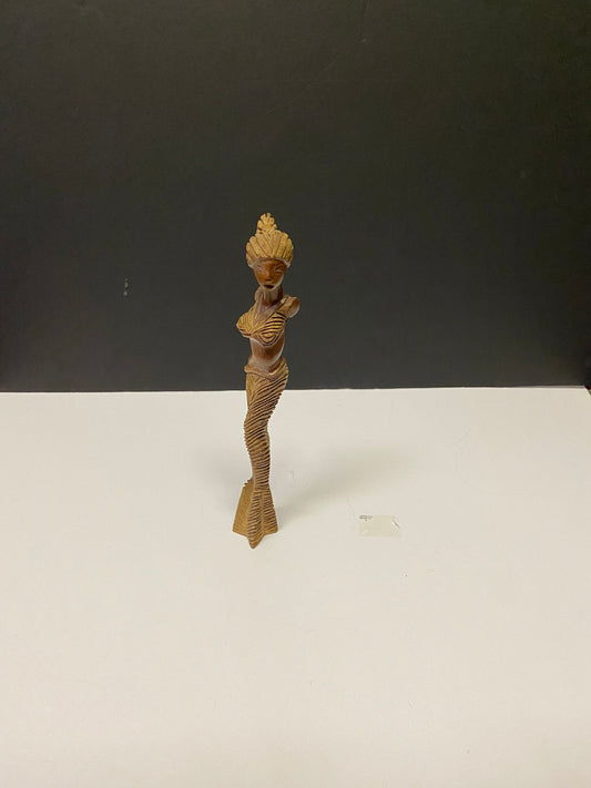 Western African beautiful lady carving