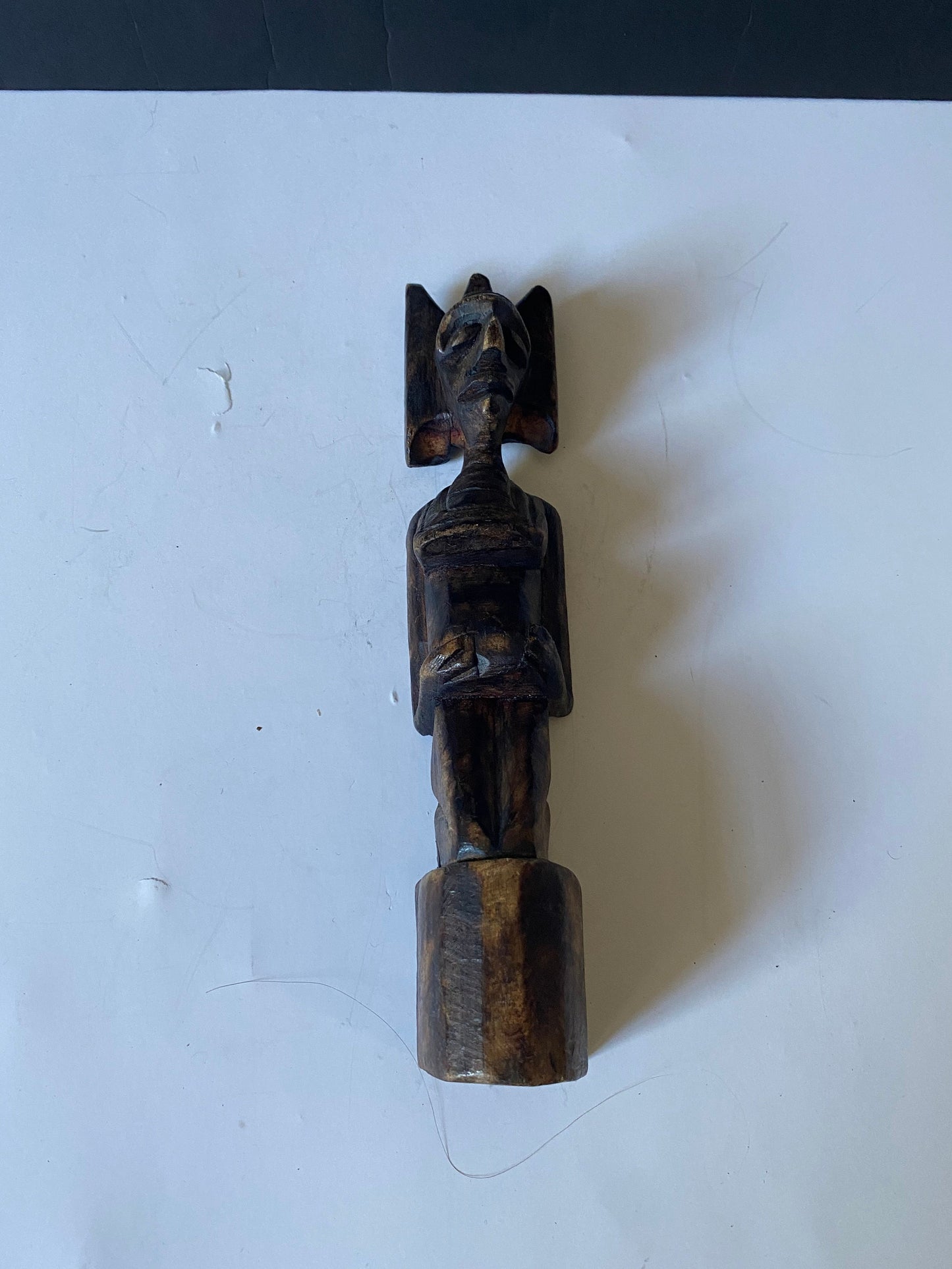 Old African carved fertility figure