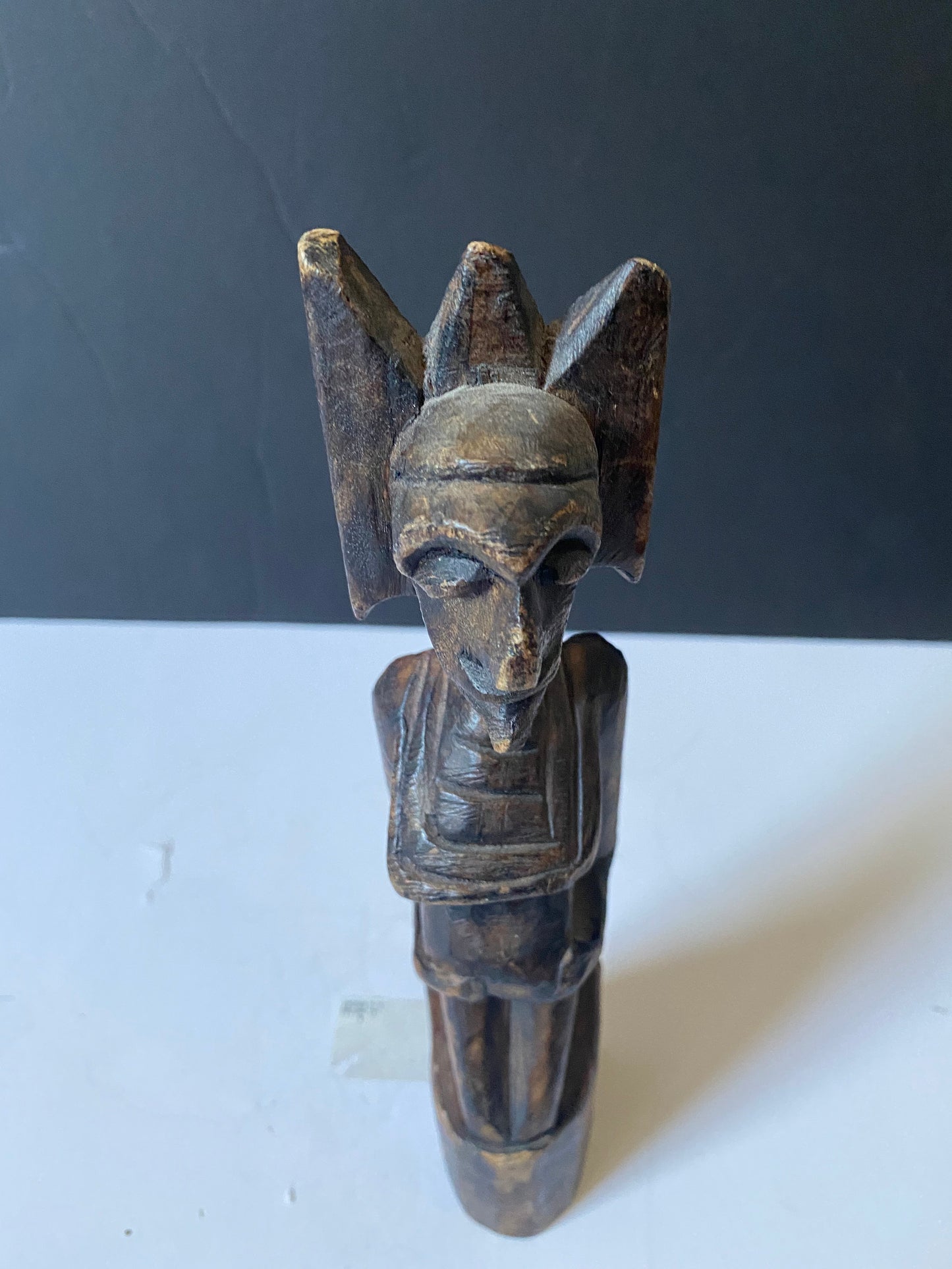 Old African carved fertility figure