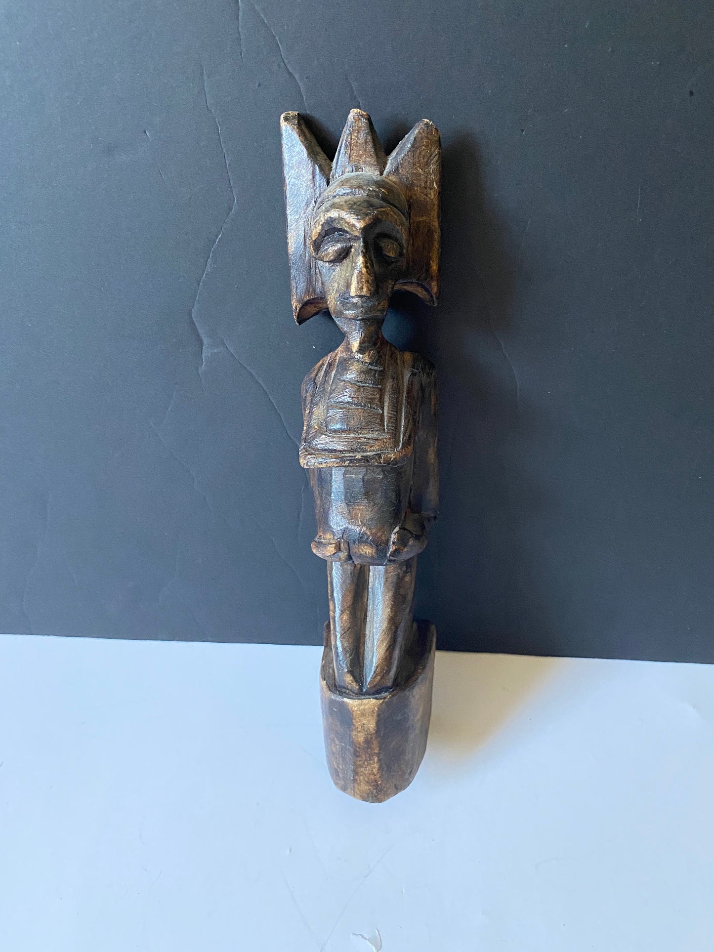 Old African carved fertility figure