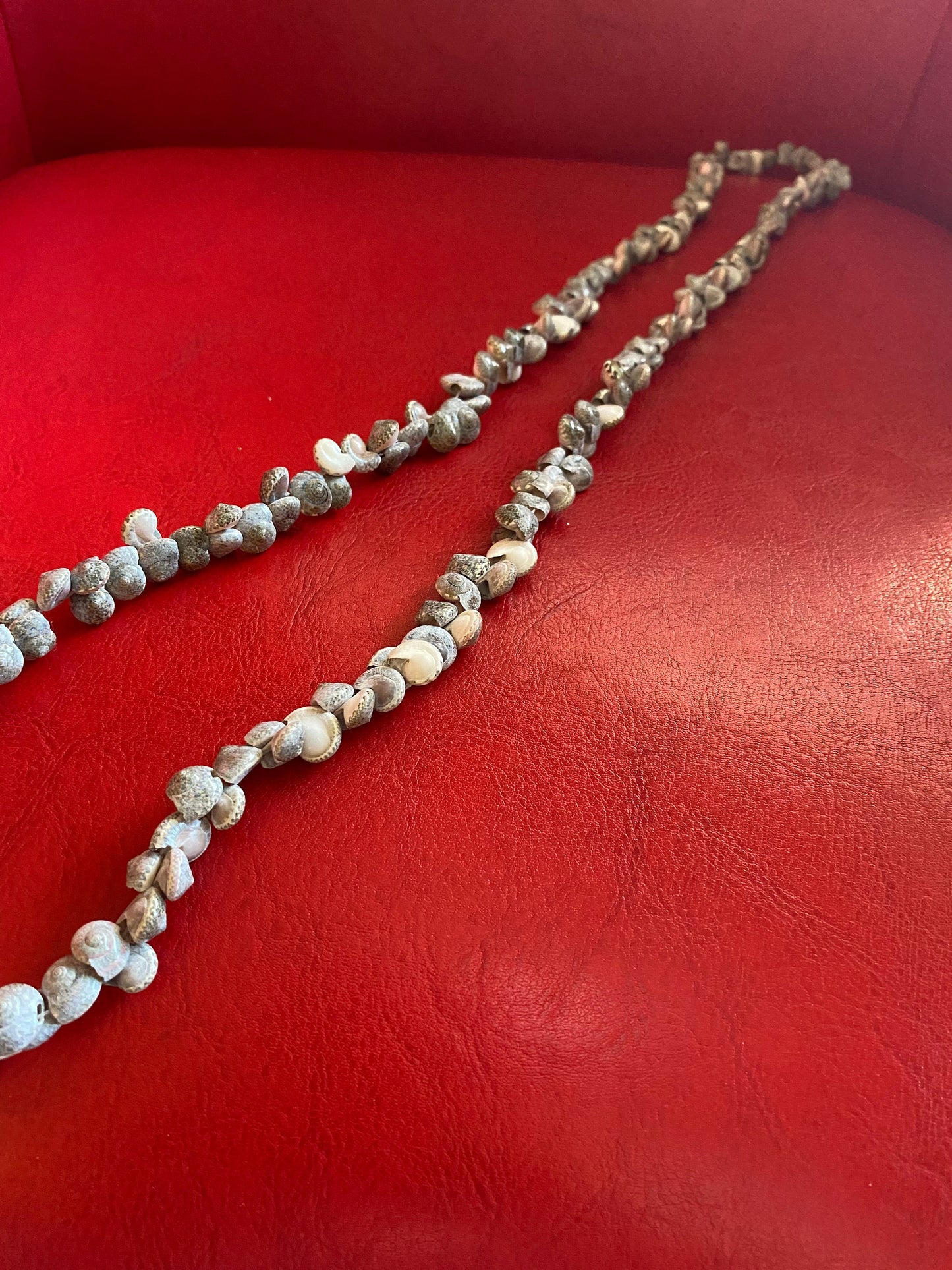 Beautiful vintage Hawaiian long tiny Shell necklace