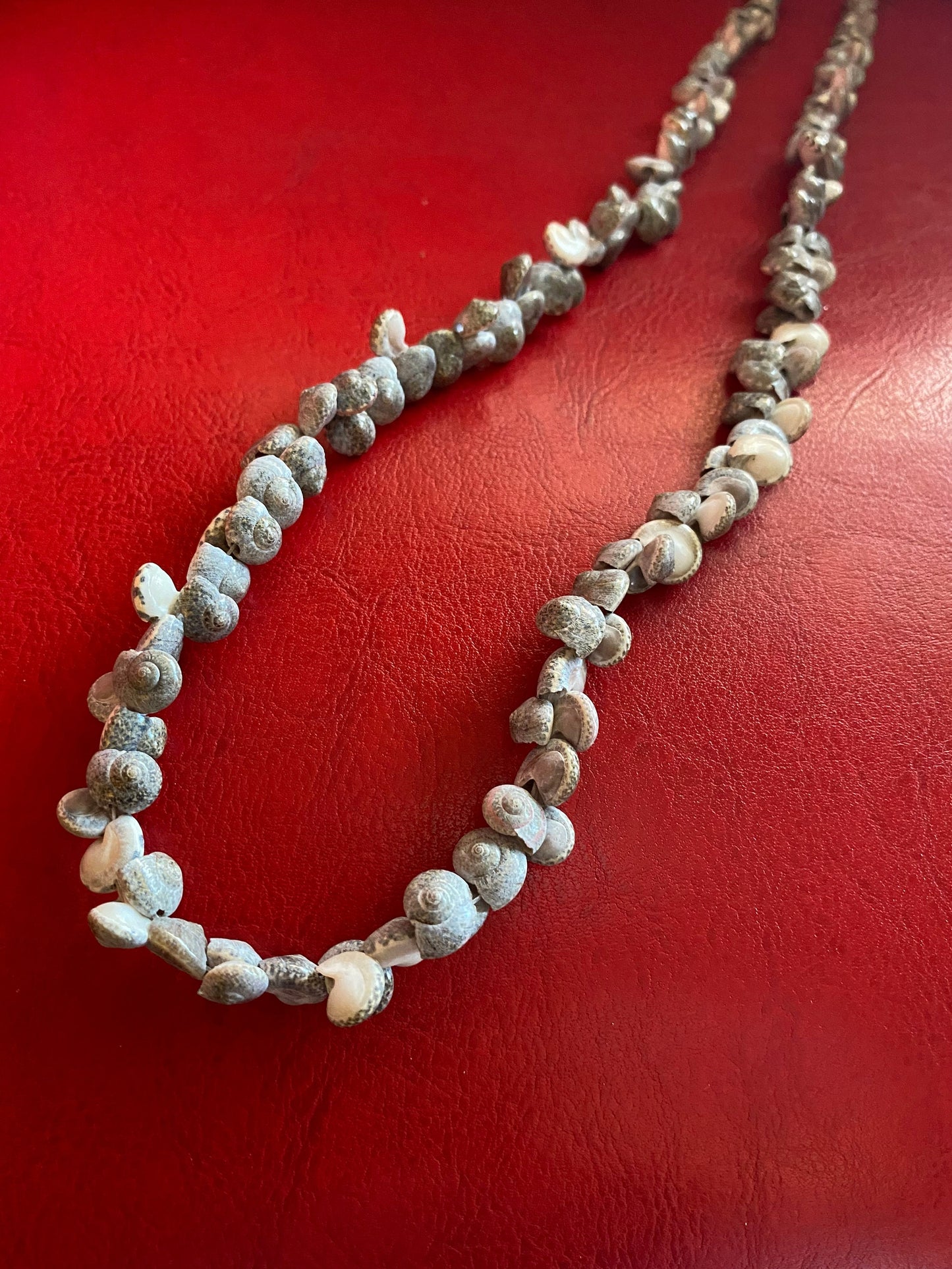 Beautiful vintage Hawaiian long tiny Shell necklace