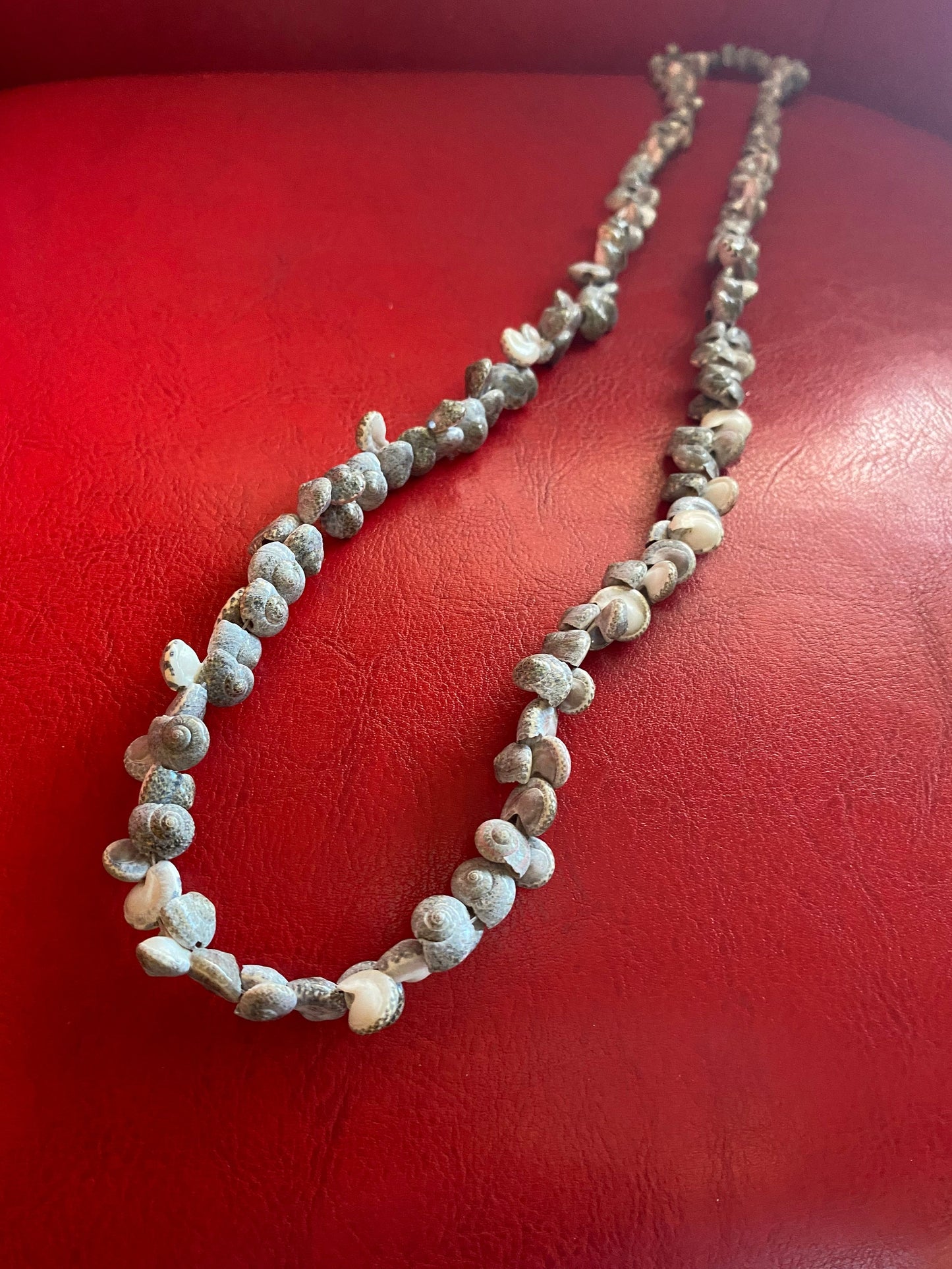 Beautiful vintage Hawaiian long tiny Shell necklace