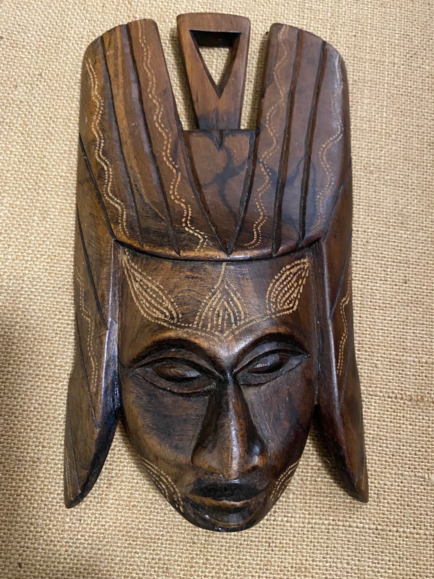 8 inch signed Kenyan mask