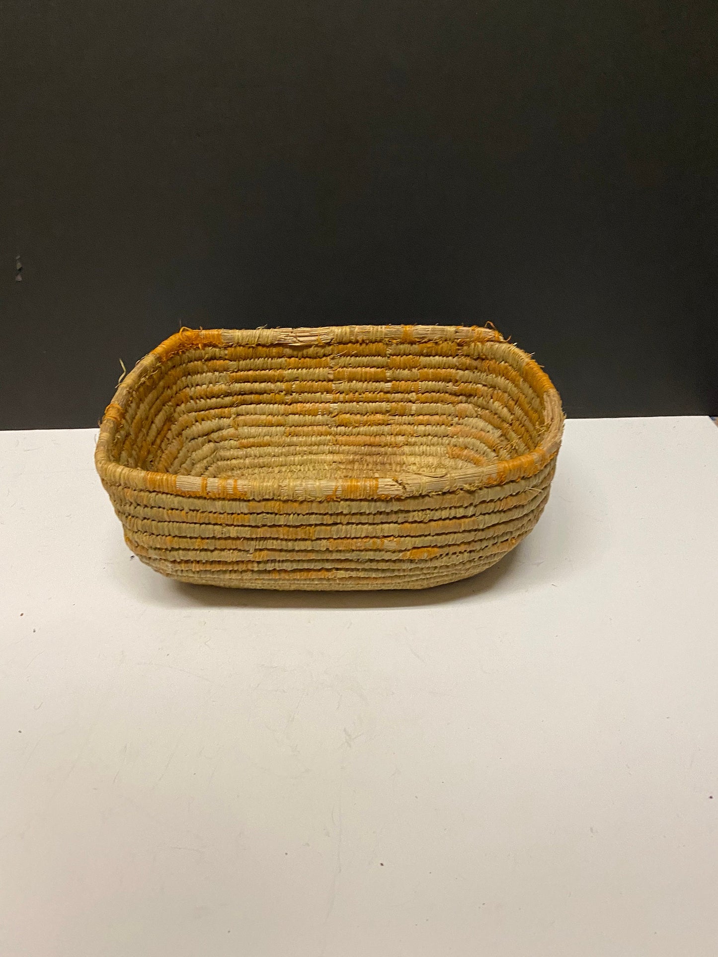 10 x 7 x 4 high West Coast Canadian indigenous First Nations Thompson river basket Antique condition see photos