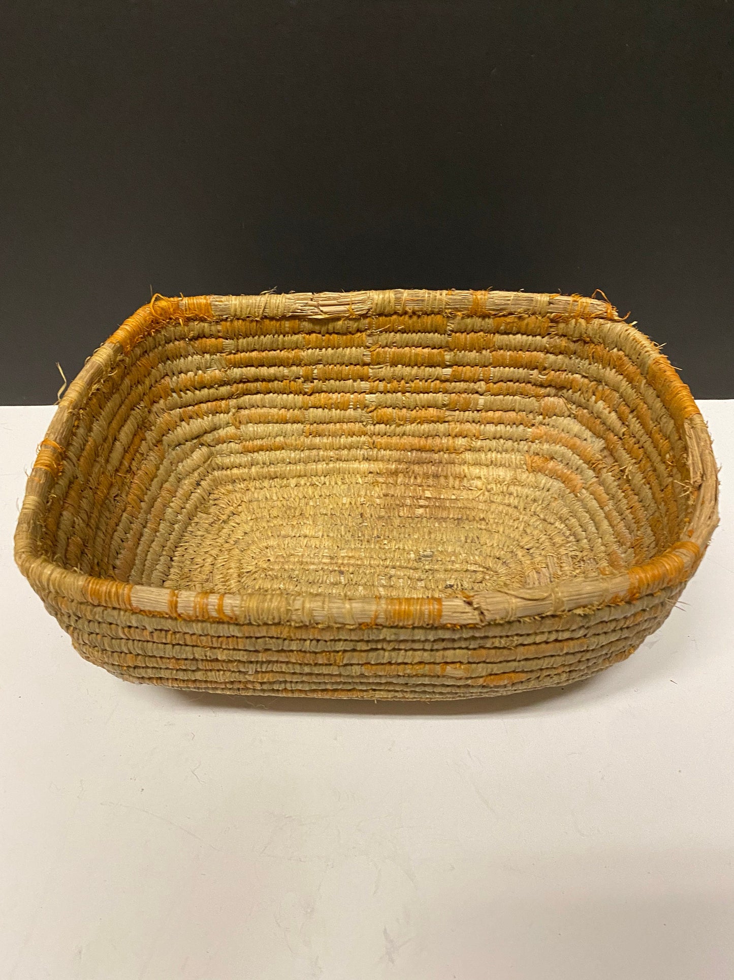 10 x 7 x 4 high West Coast Canadian indigenous First Nations Thompson river basket Antique condition see photos