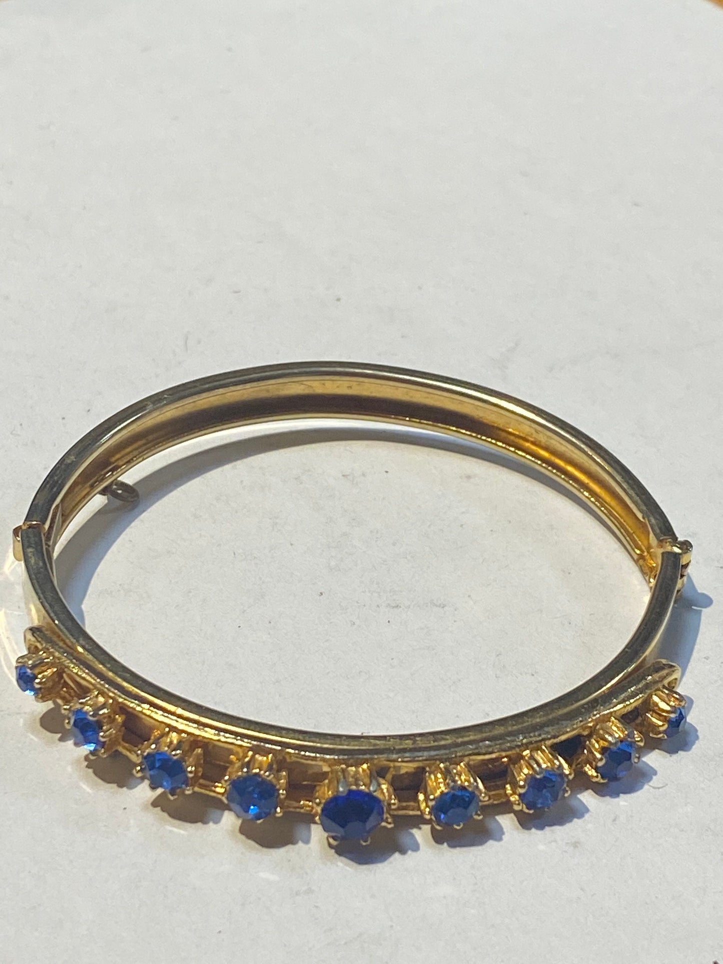 Faux sapphire bracelet