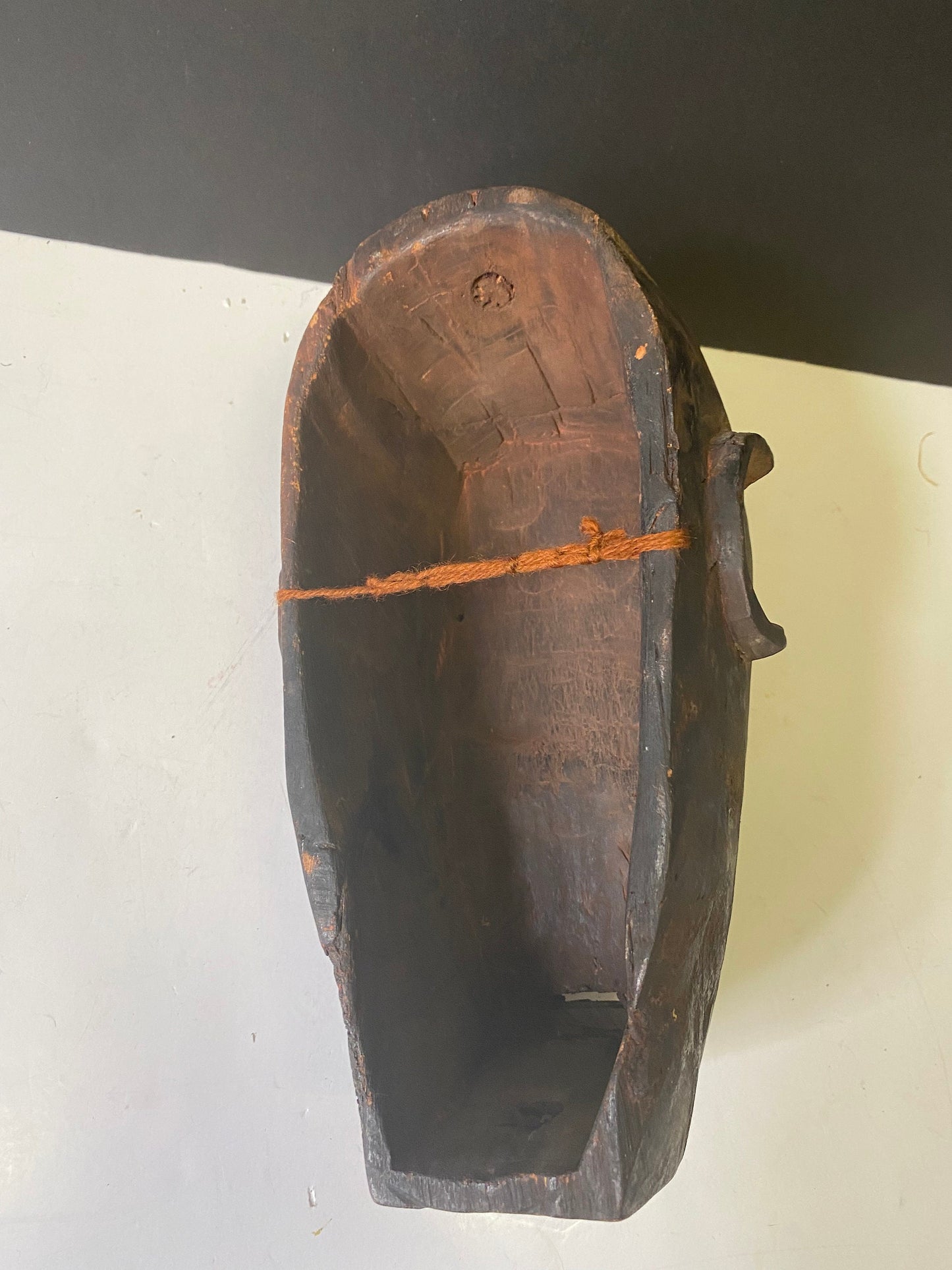 An amazing authentic Belgian Congo ceremonial mask.  19th century  Magnificent patina and symbolism  wow  10 x 4 inches