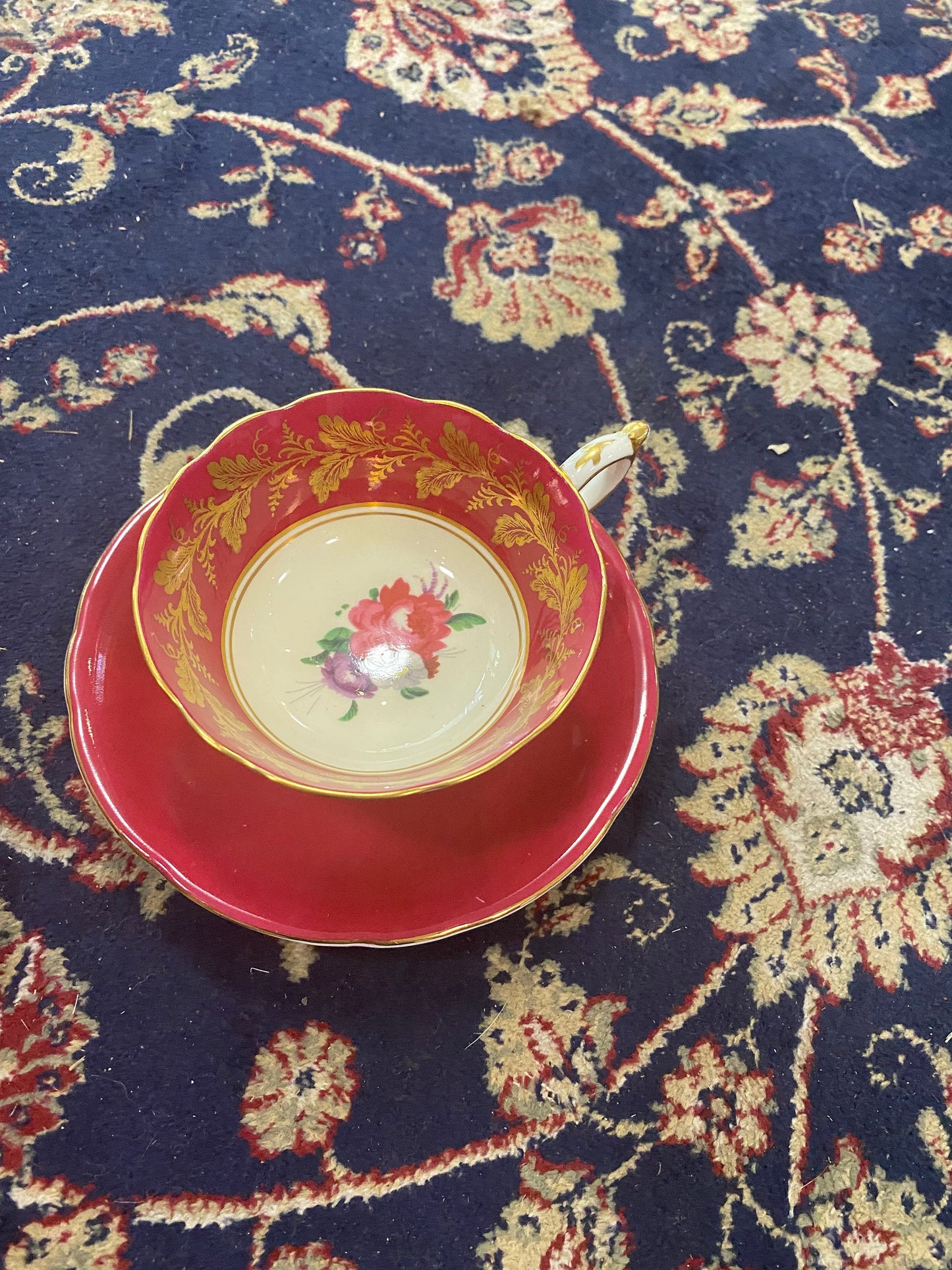 2 Fabulous cups and saucers Both perfect but one is a mismatch cup with wrong saucer