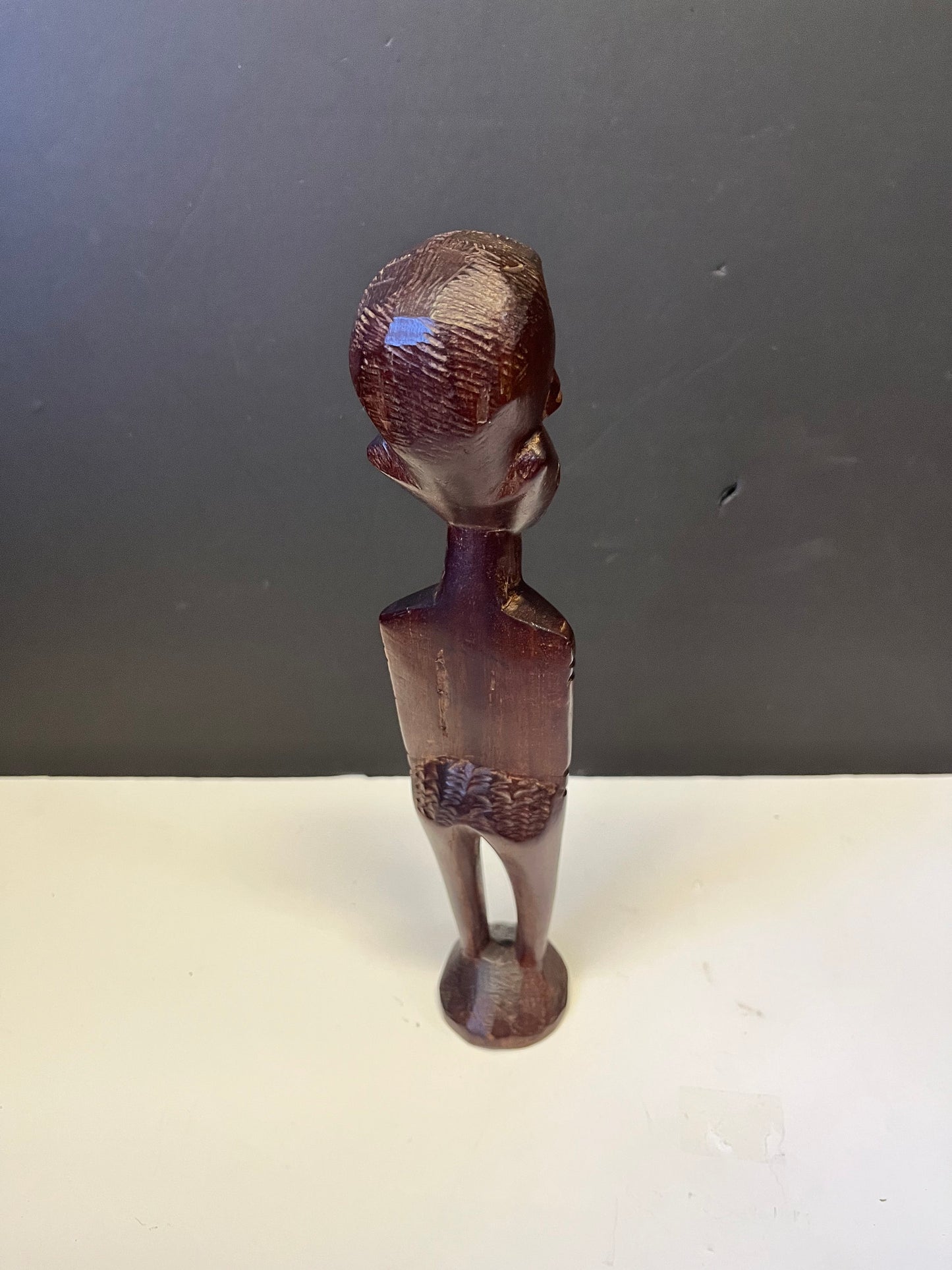 Fascinating 11 inch tall older Western African statue of a man  lovely detail  great gift   Wonderful historical figure