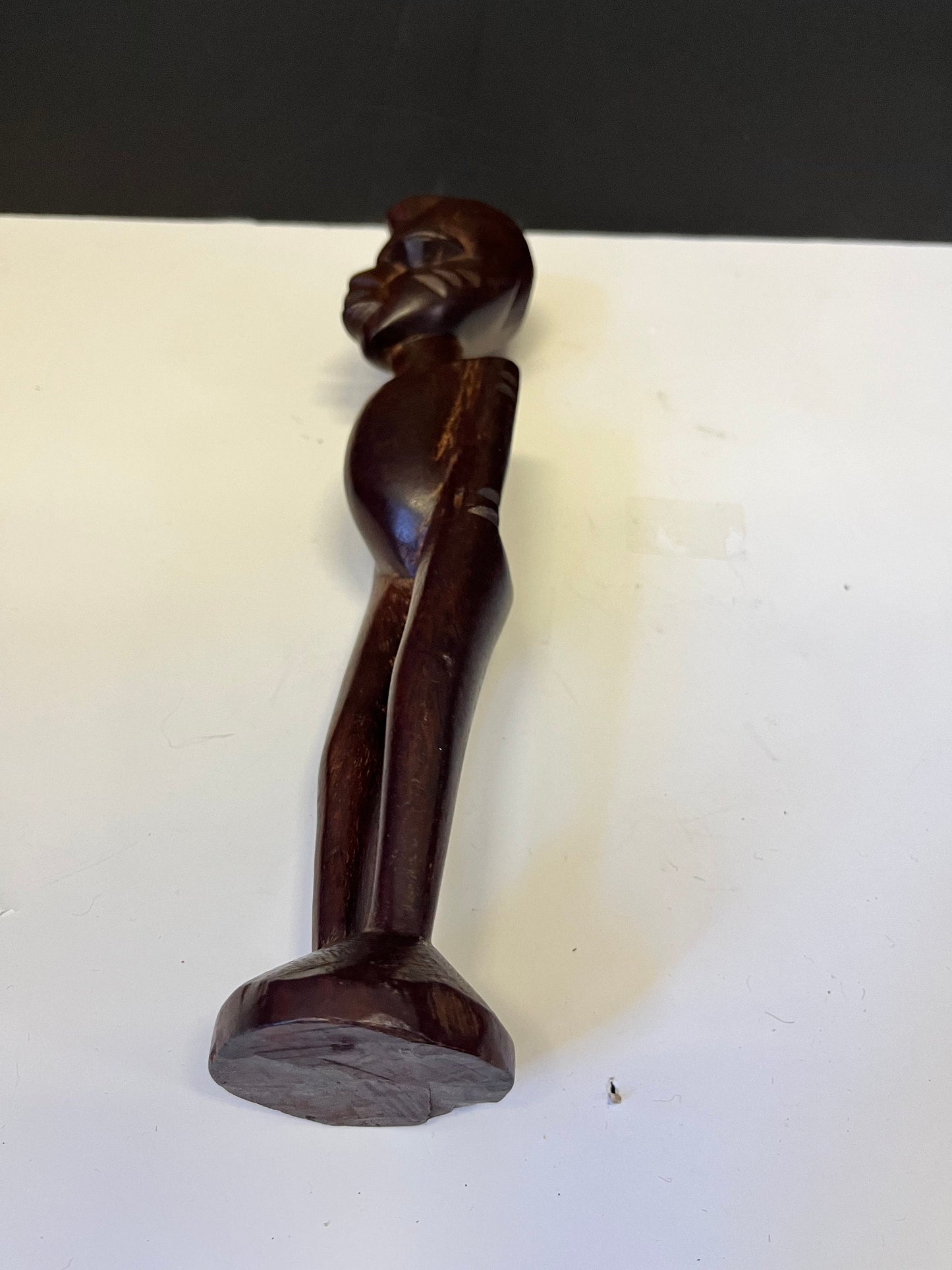 Fascinating 11 inch tall older Western African statue of a man  lovely detail  great gift   Wonderful historical figure