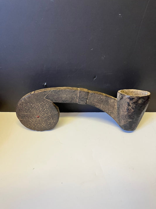 Absolutely fabulous museum quality 16 inch long early 19 century or earlier Tibetan medicine Shaman ladle  Amazing Patina and quality wow