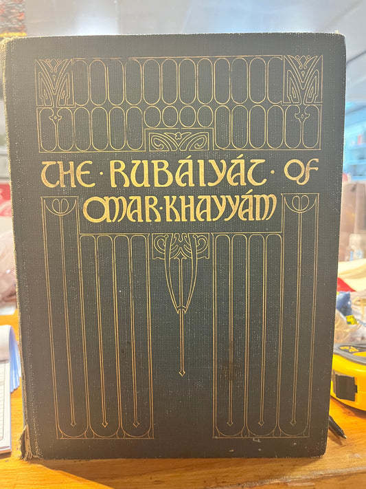 Absolutely fantastic antique book  10 x 8 x 1.5  the runalyat of Omar Khayyam  good but not perfect condition  stunning portraits - wow