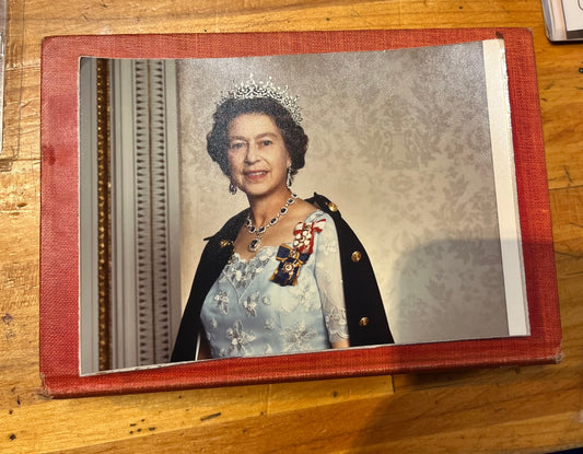 Vintage Canadian issued photograph of Queen Elizabeth II  6 1/2 x 4 1/2 and a free picture of Philip