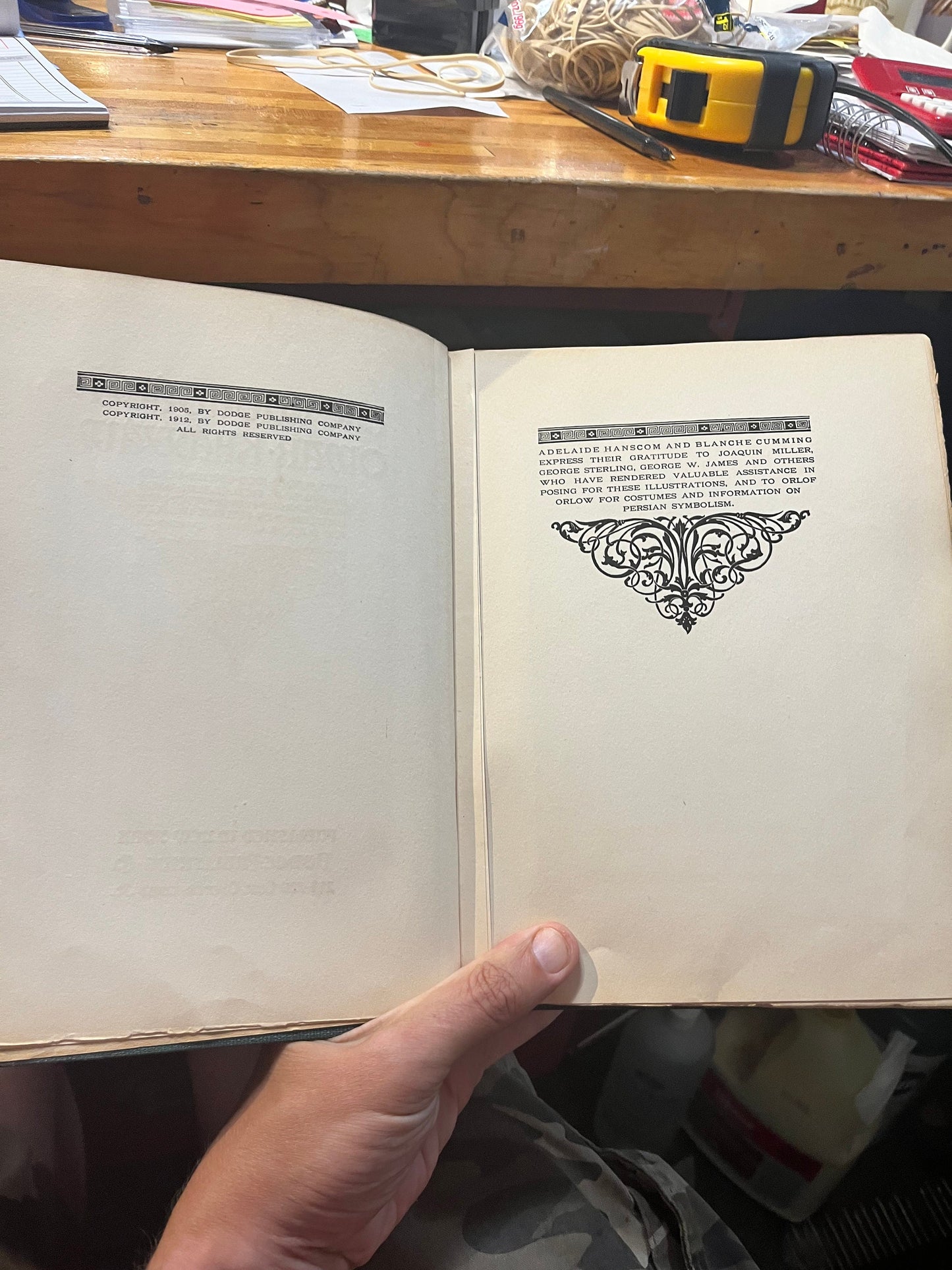 Absolutely fantastic antique book  10 x 8 x 1.5  the runalyat of Omar Khayyam  good but not perfect condition  stunning portraits - wow