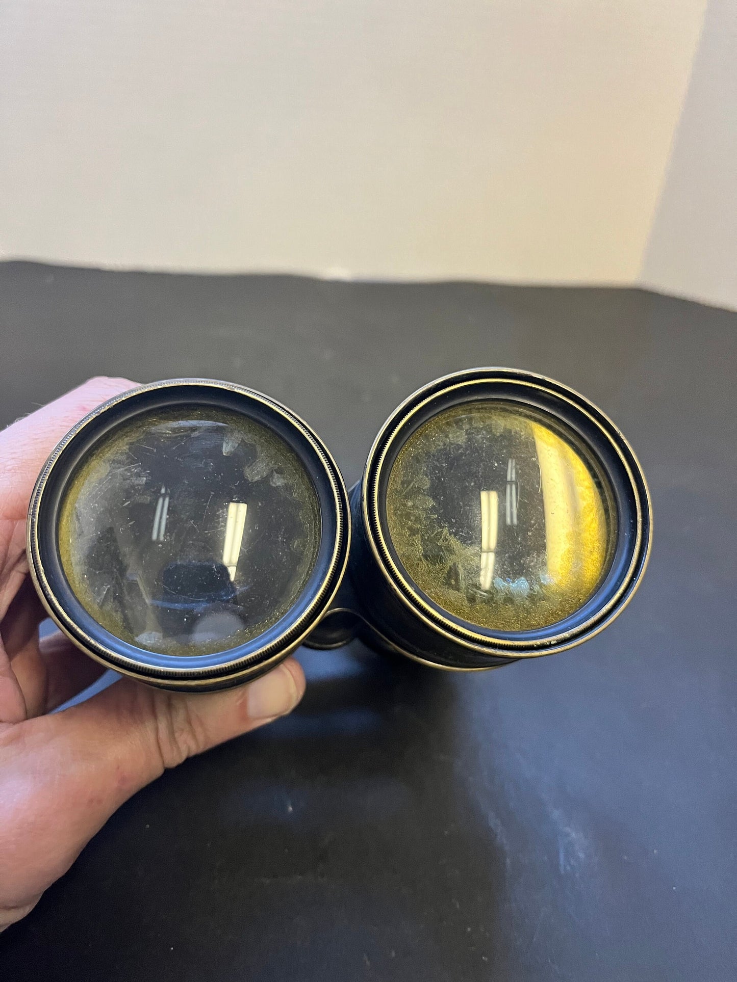 Fabulous 5 inch lemaire Paris binoculars  great condition  antique beauties  lens as is  work fine  great gift