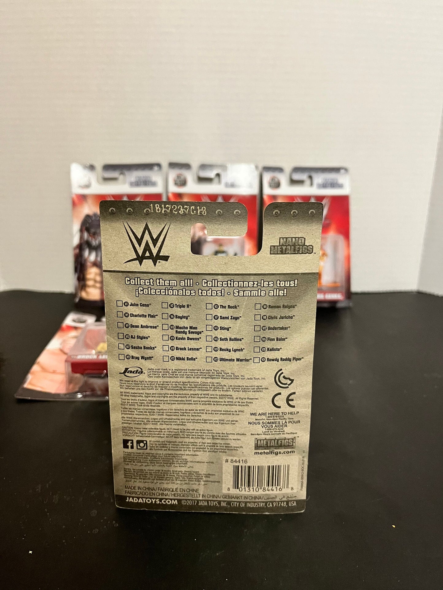 Fabulous set of six WWE metal diecast figures of current popular stars in original packets - wwe  wresting  super gift or collector