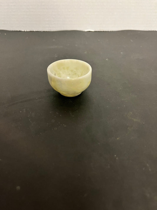 Wonderful antique jade 2 inch long white jade magnificent bowl with wonderful colouring  Museum quality  wow price  Chinese jade