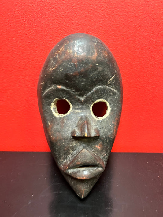 9.5 inch authentic ivory coast ceremonial female, Dan mask - museum, quality with exceptional Patina - wow