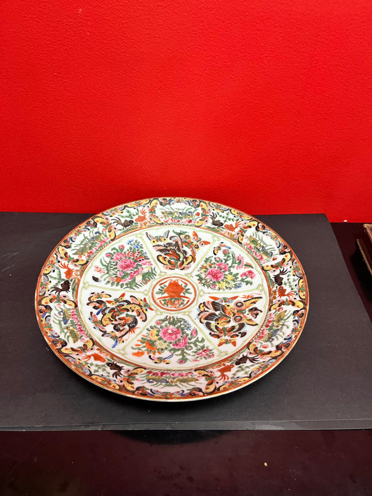 18th century 13 inch Chinese famille Rose charger  perfect condition