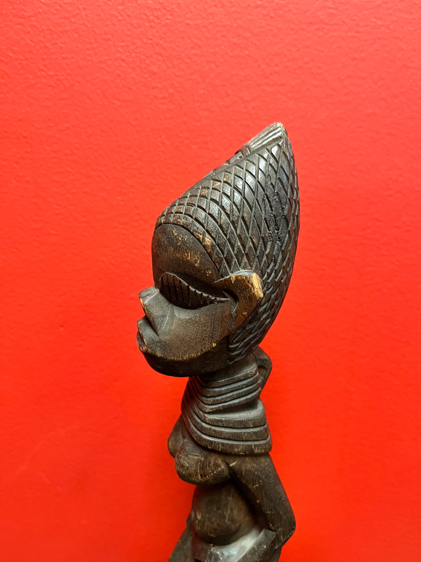 Beautiful African  Lobi statue  female imagery and beautiful Patina  antique african gem