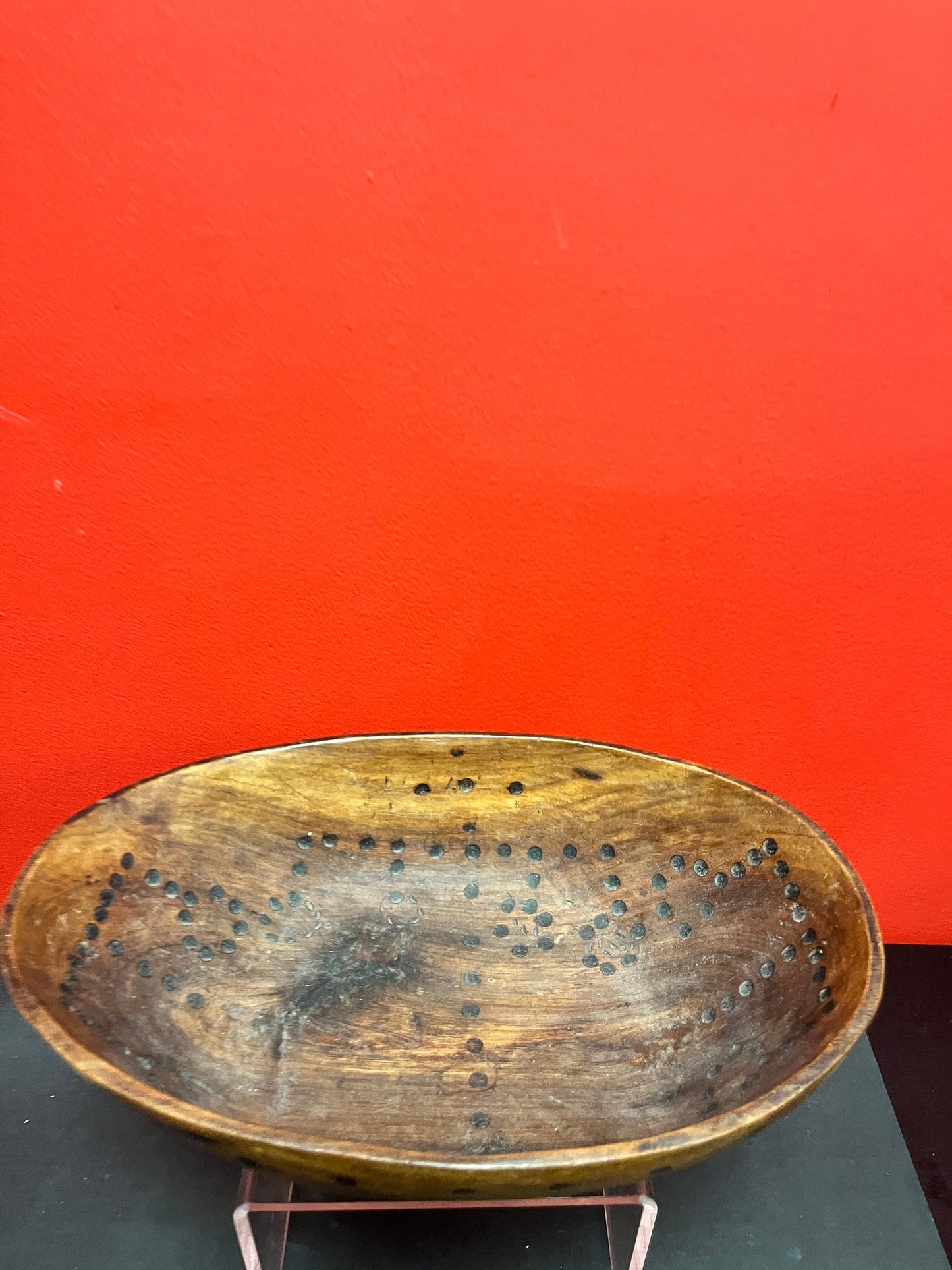 12.5 x 8 wide fantastic antique Western African bowl  simple beautiful piece