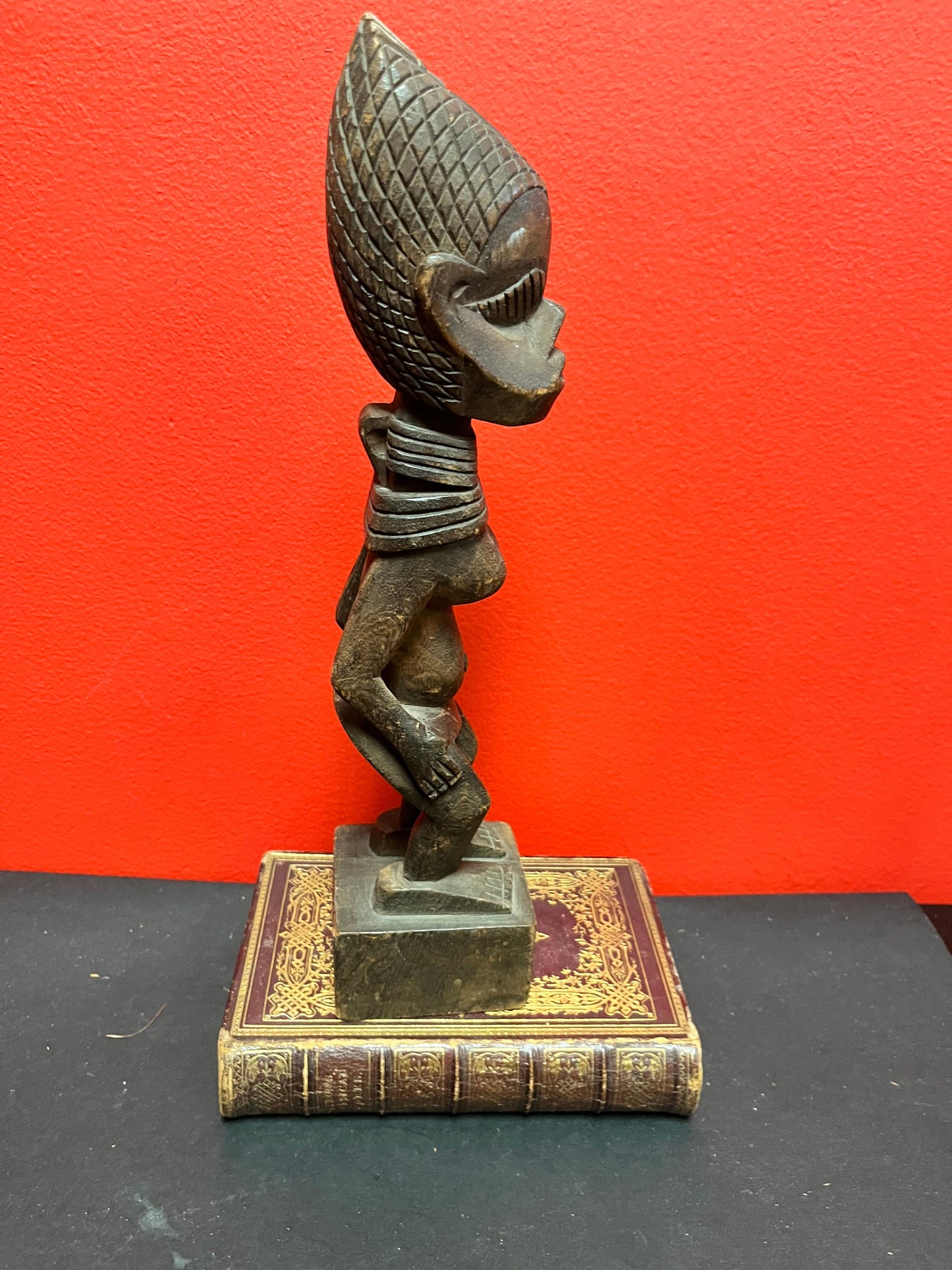 Beautiful African  Lobi statue  female imagery and beautiful Patina  antique african gem