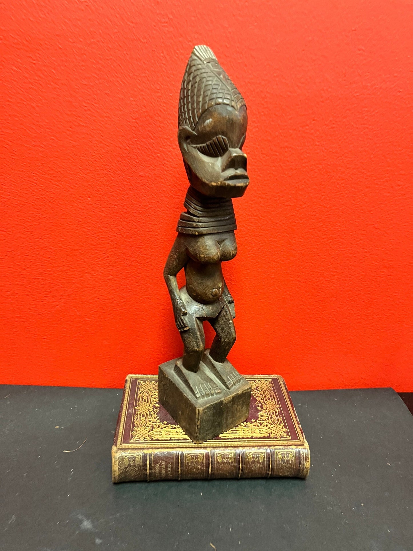 Beautiful African  Lobi statue  female imagery and beautiful Patina  antique african gem