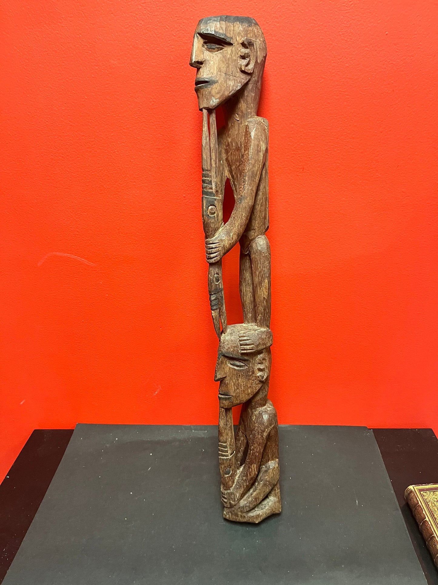 Stunning 26 inch 19 century western African statue  does not stand by itself - Primitive carved beauty