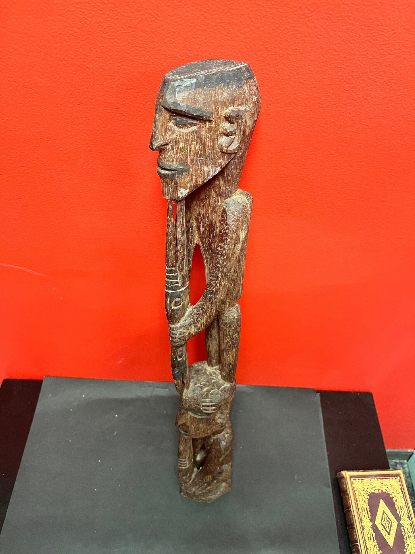 Stunning 26 inch 19 century western African statue  does not stand by itself - Primitive carved beauty