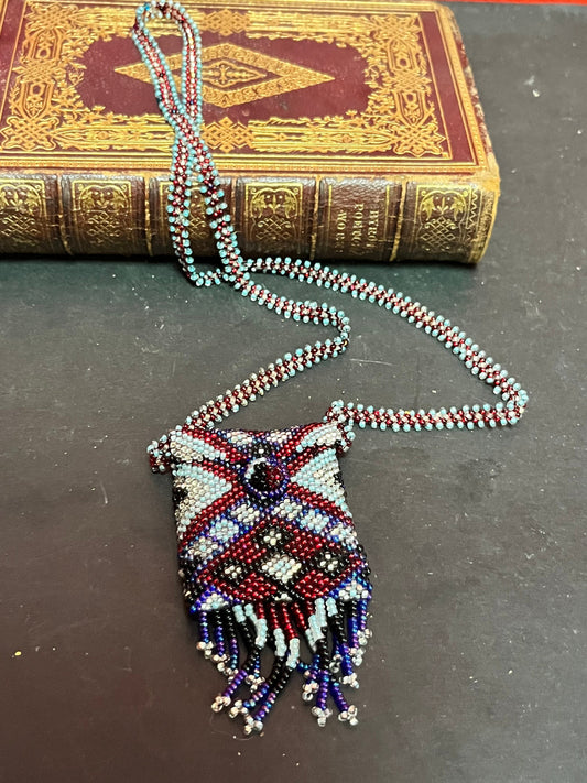 23 inch approx indigenous beaded necklace