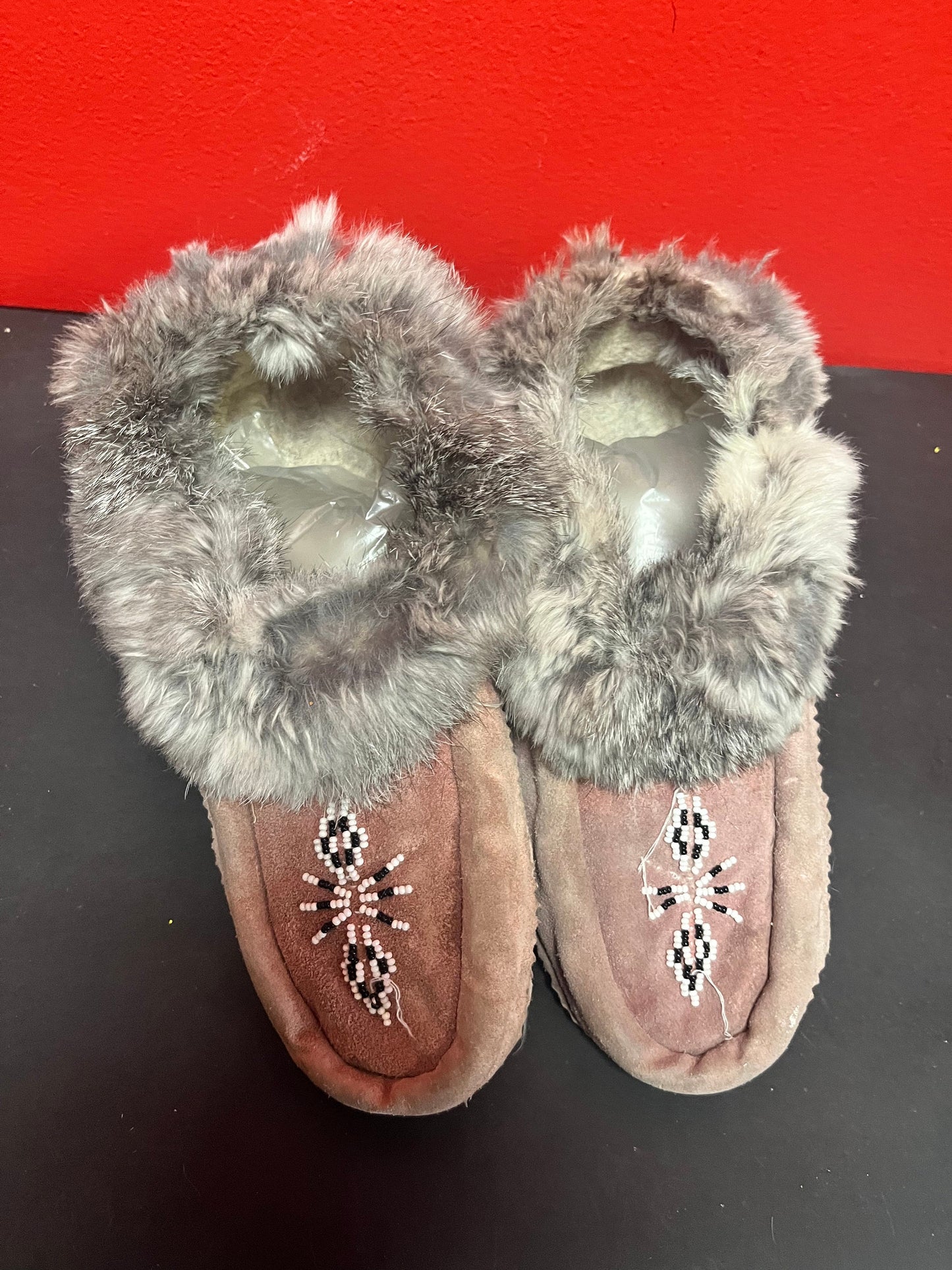 Lovely 10 inch long indigenous First Nations as is moccasins  see photos  great value priced