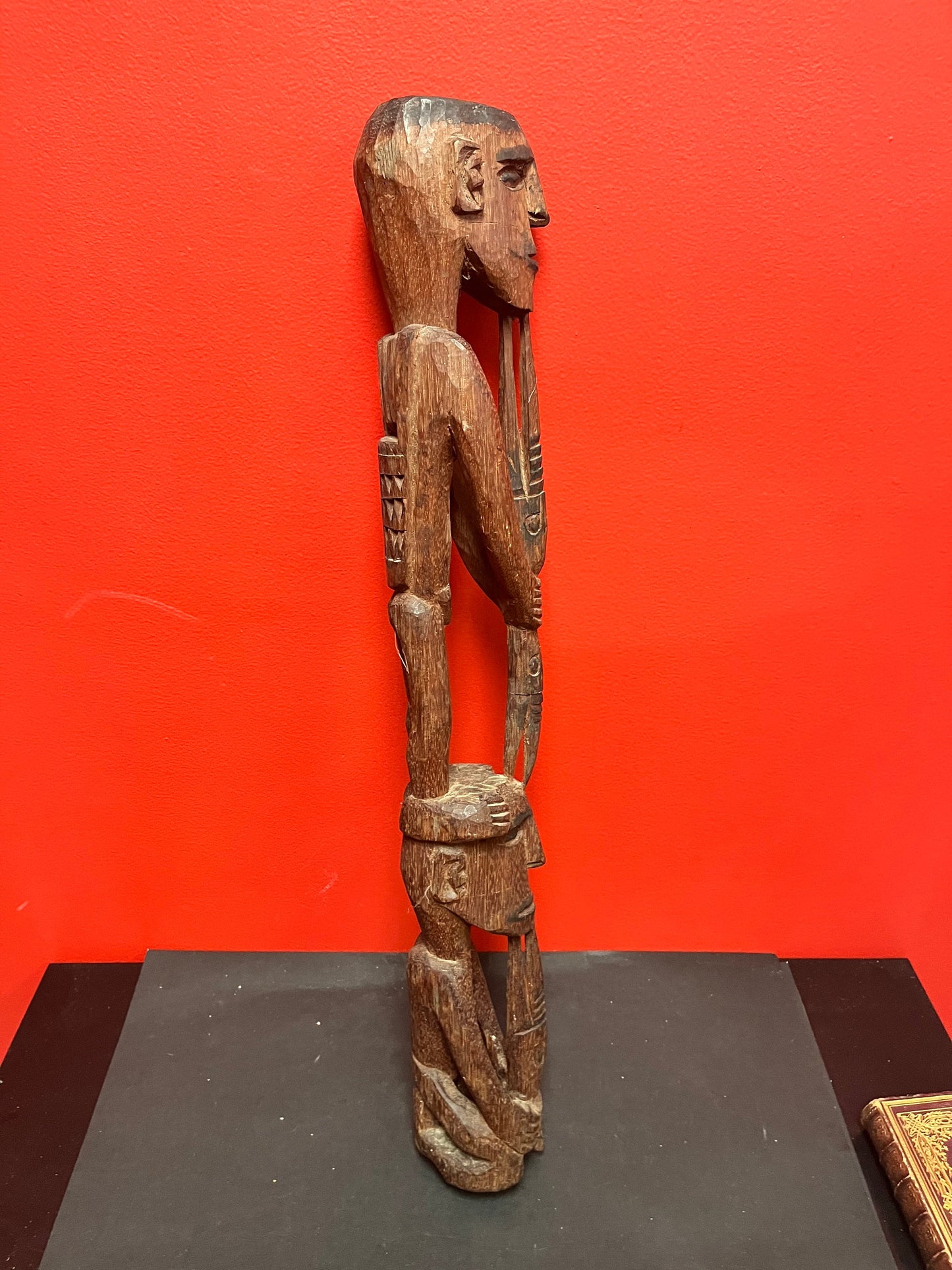 Stunning 26 inch 19 century western African statue  does not stand by itself - Primitive carved beauty