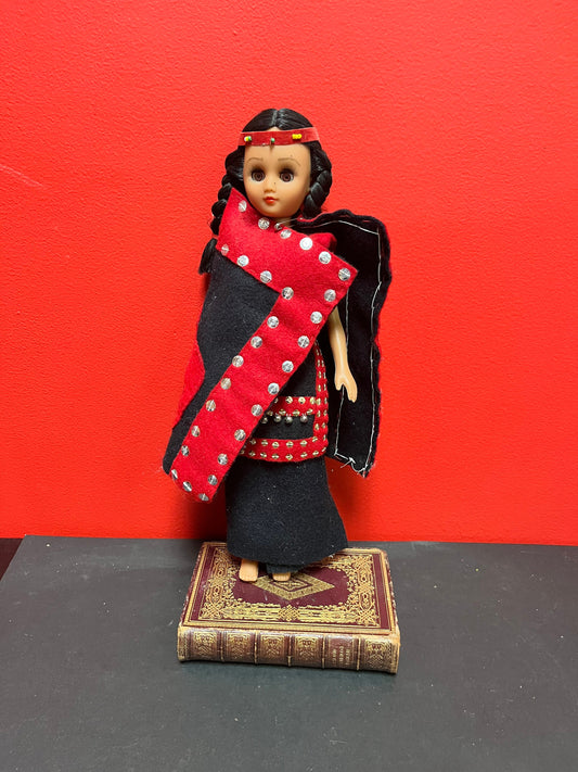 14 inch Haida fabric clothed doll  Indigenous first nations historical doll.  great condition, and great value