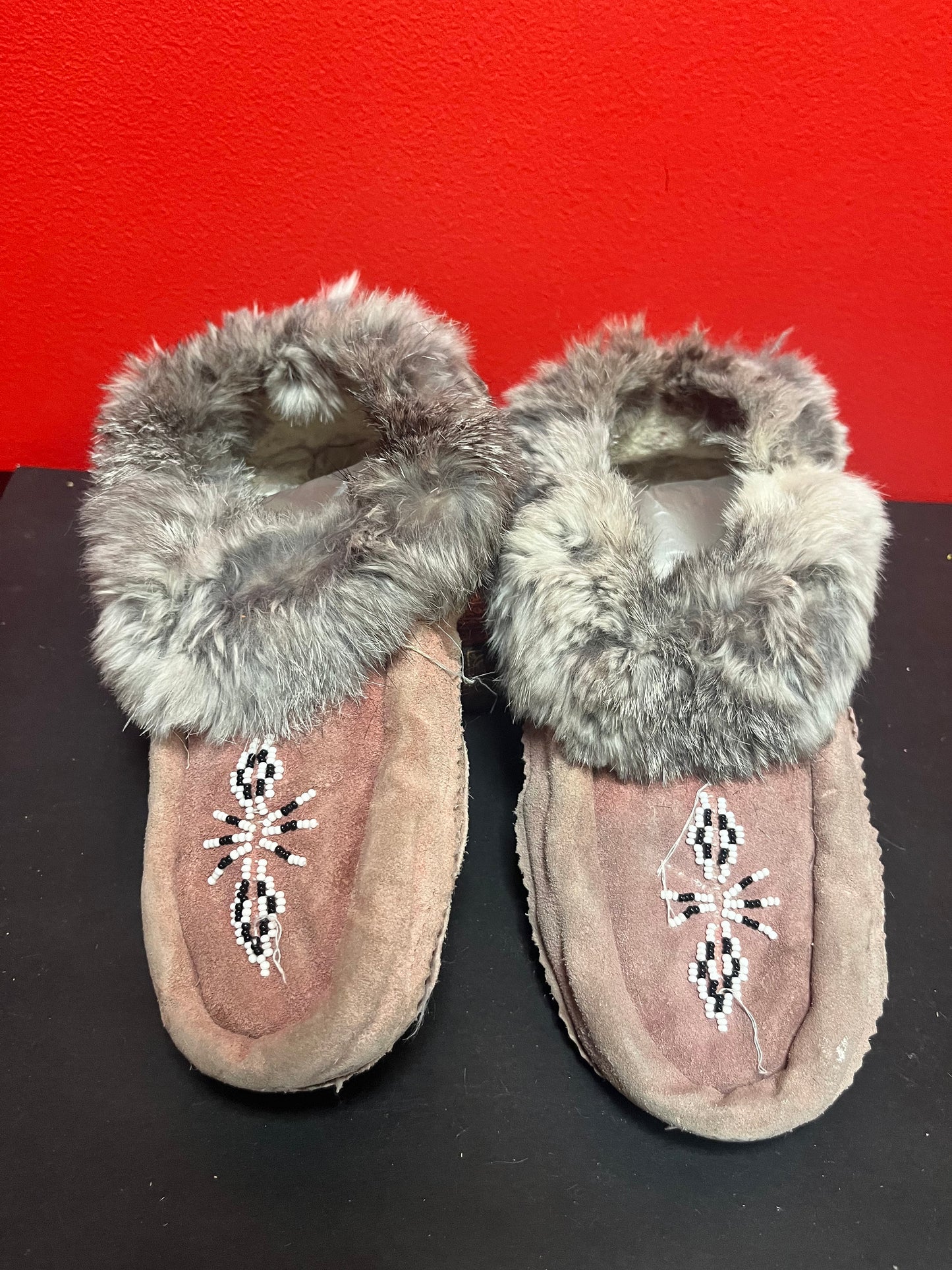 Lovely 10 inch long indigenous First Nations as is moccasins  see photos  great value priced