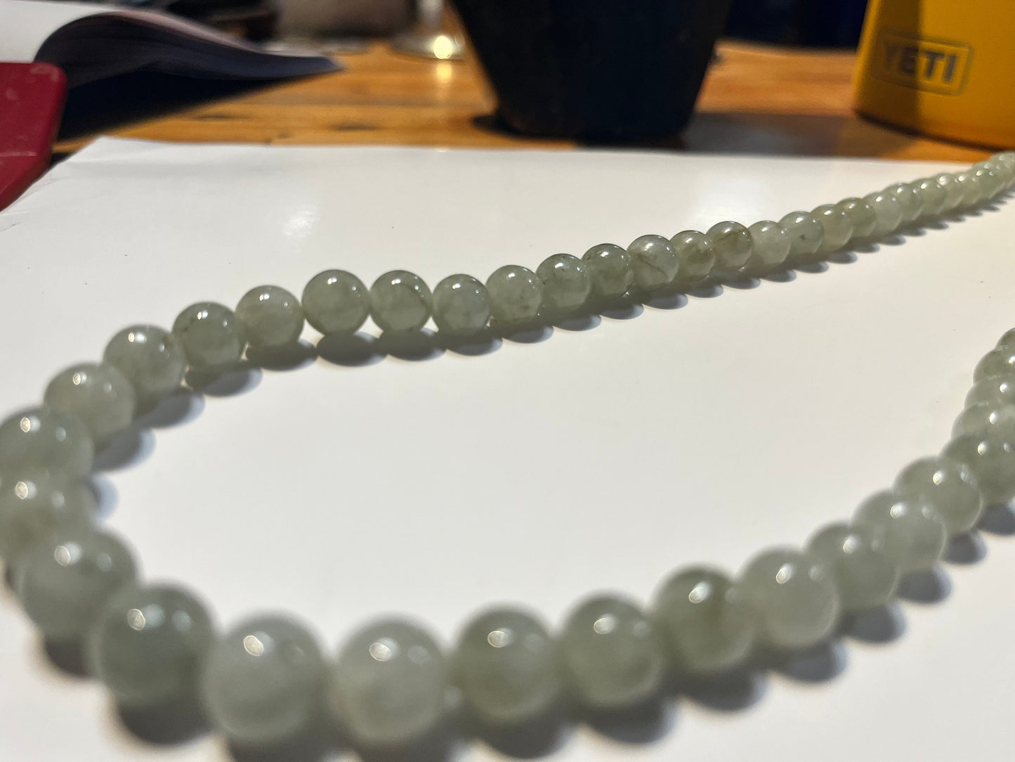 Beautiful Chinese 20 inch jade necklace