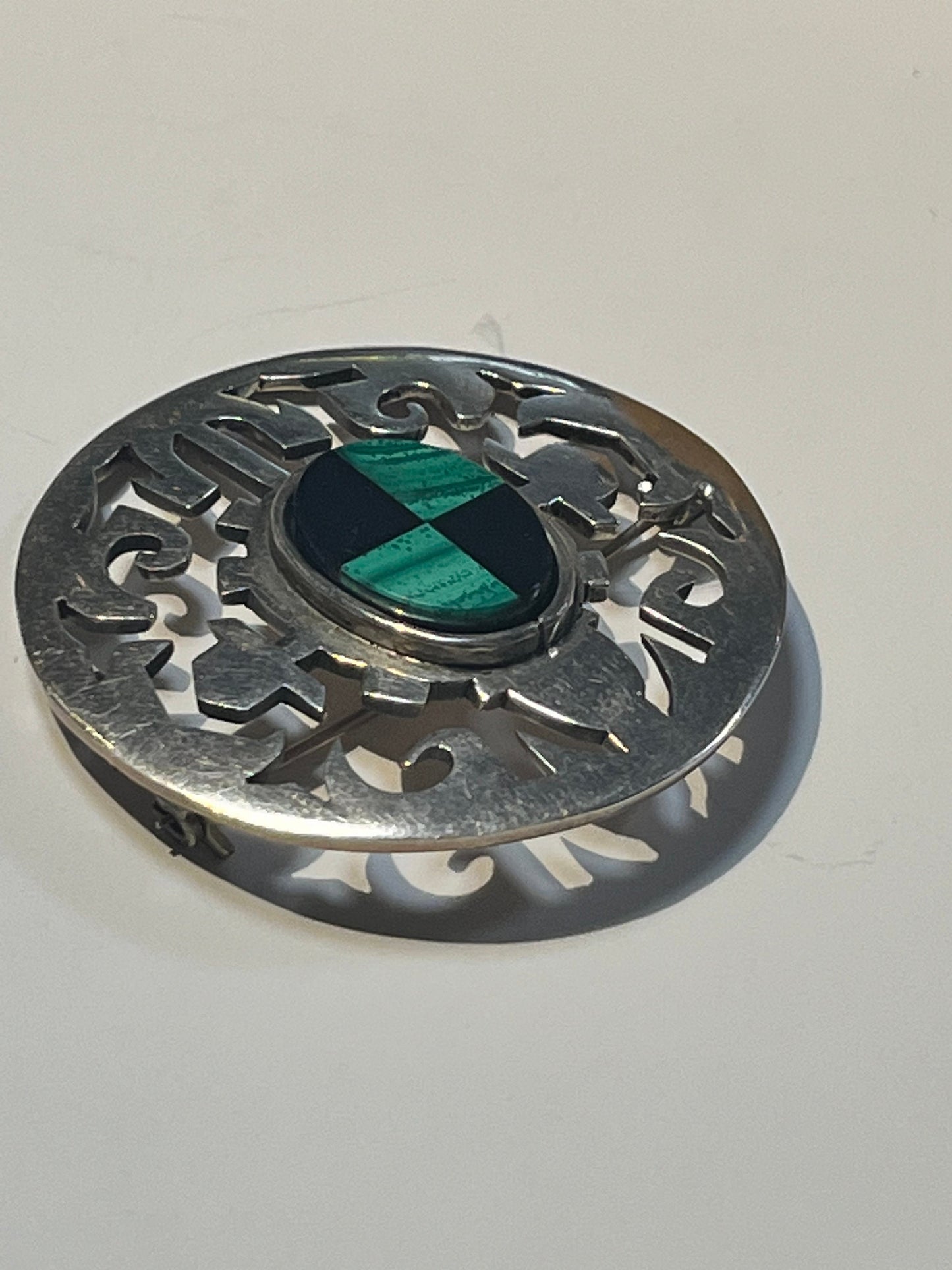 Mexican Sterling 2 inch Stunning brooch